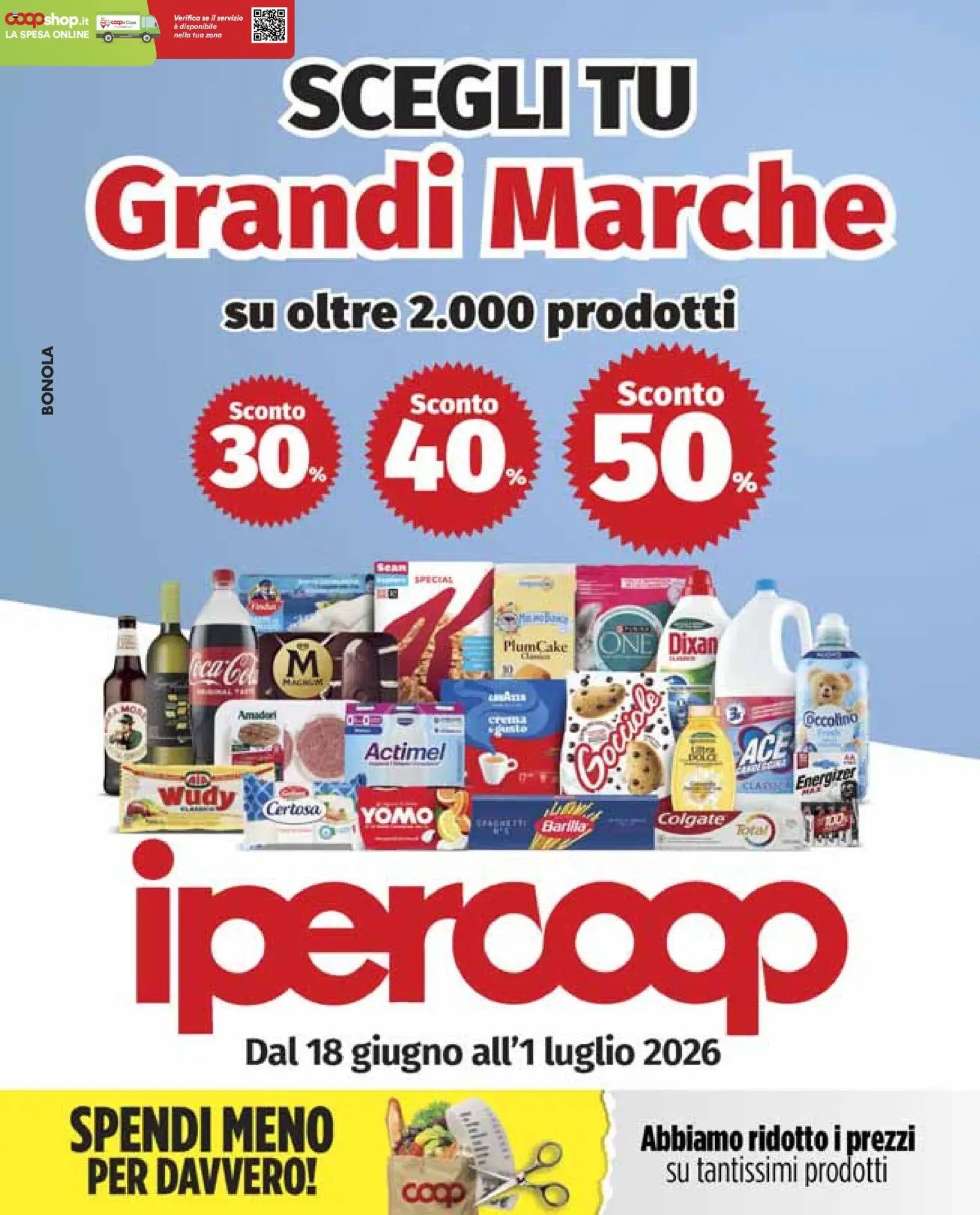 Ipercoop volantino Milano Bonola