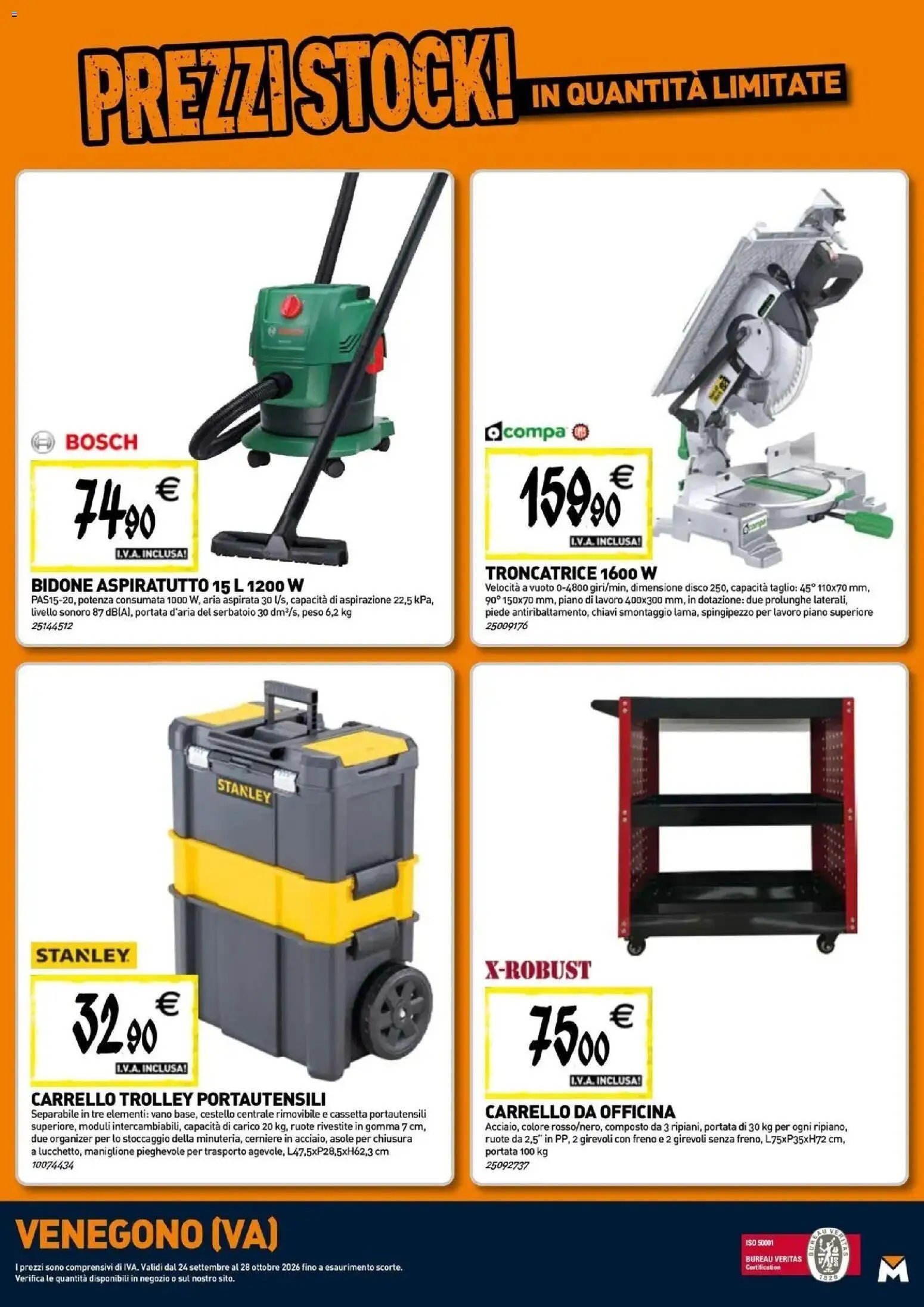 TECNOMAT - Straordinari prezzi stock!