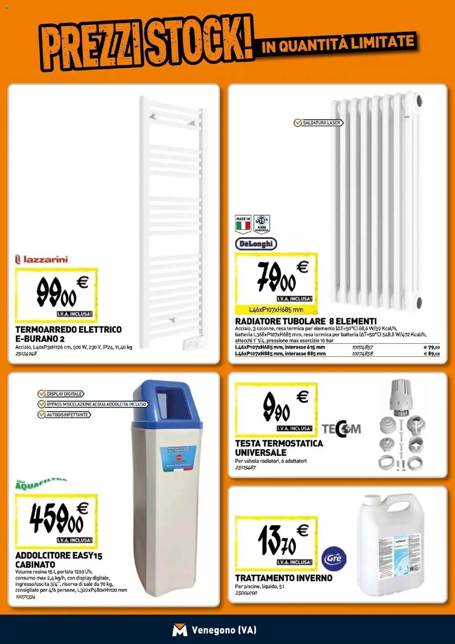 TECNOMAT - Straordinari prezzi stock!