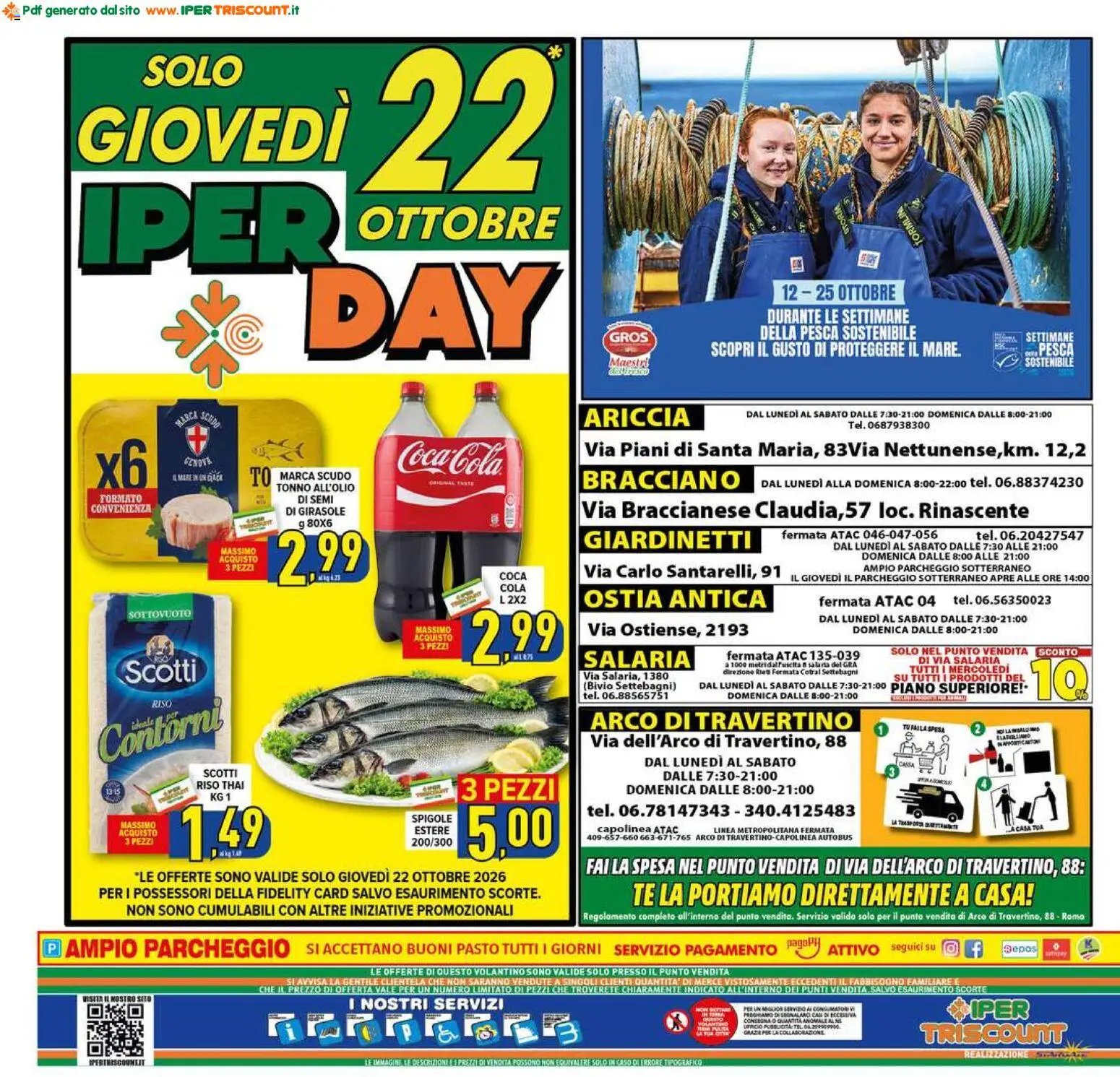 Ipertriscount volantino Ariccia