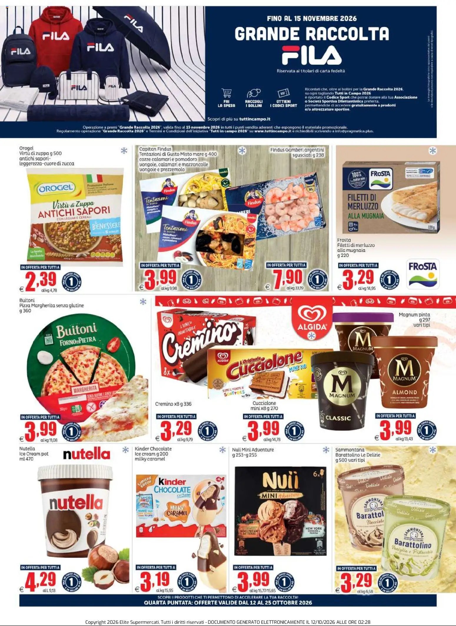 Elite Supermercati volantino Tutti in Campo 4