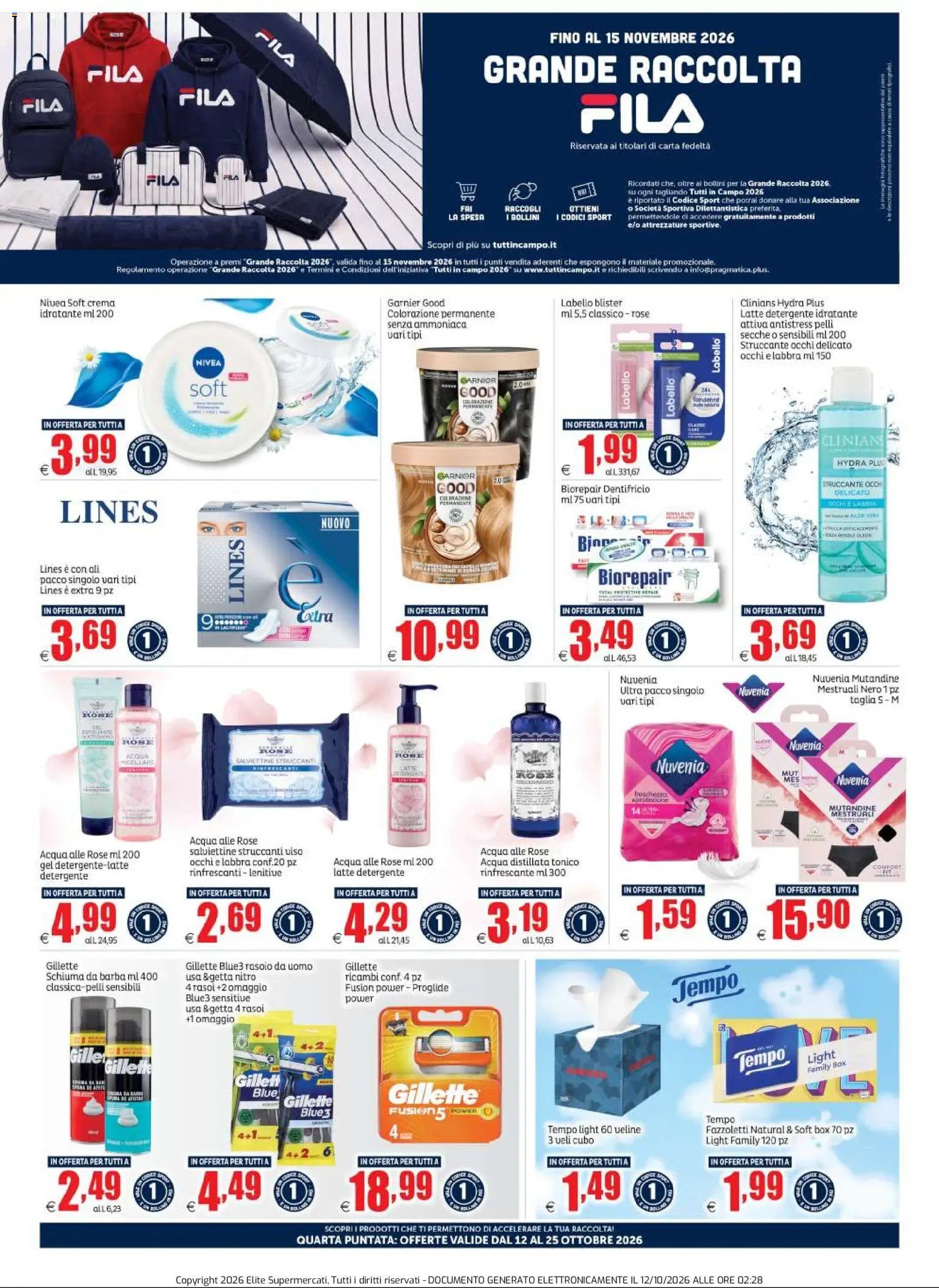 Elite Supermercati volantino Tutti in Campo 4