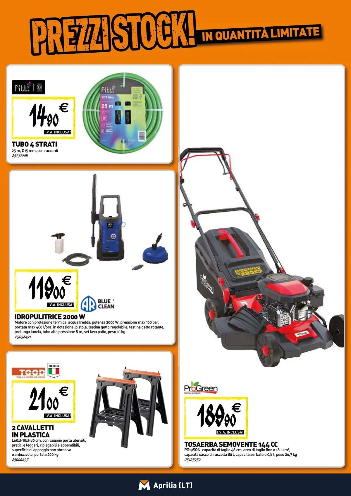 TECNOMAT - Straordinari prezzi stock!