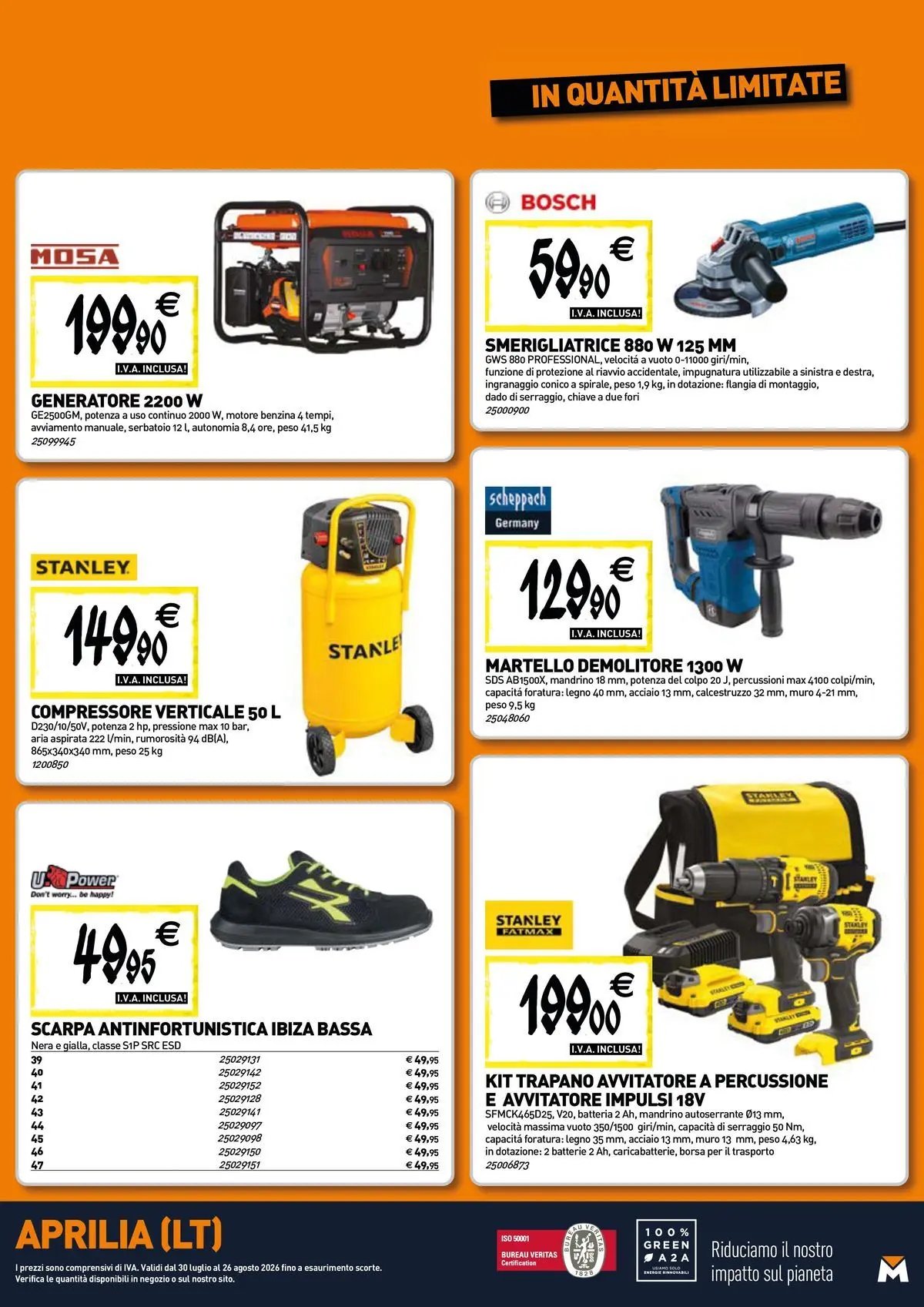 TECNOMAT - Straordinari prezzi stock!