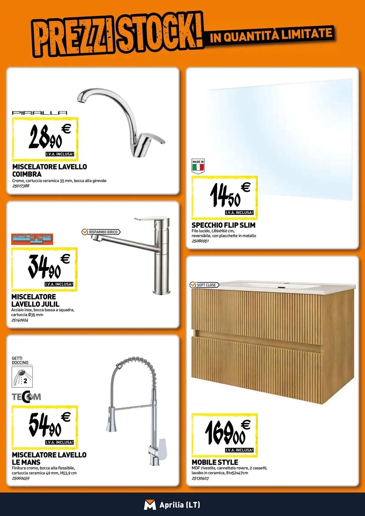 TECNOMAT - Straordinari prezzi stock!