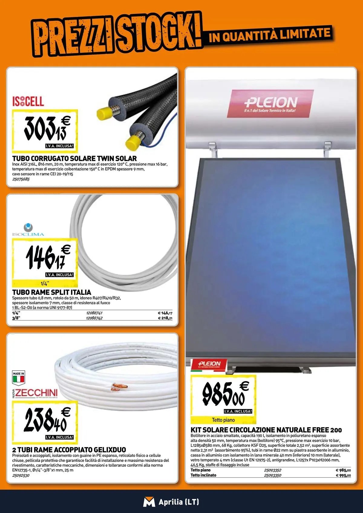 TECNOMAT - Straordinari prezzi stock!