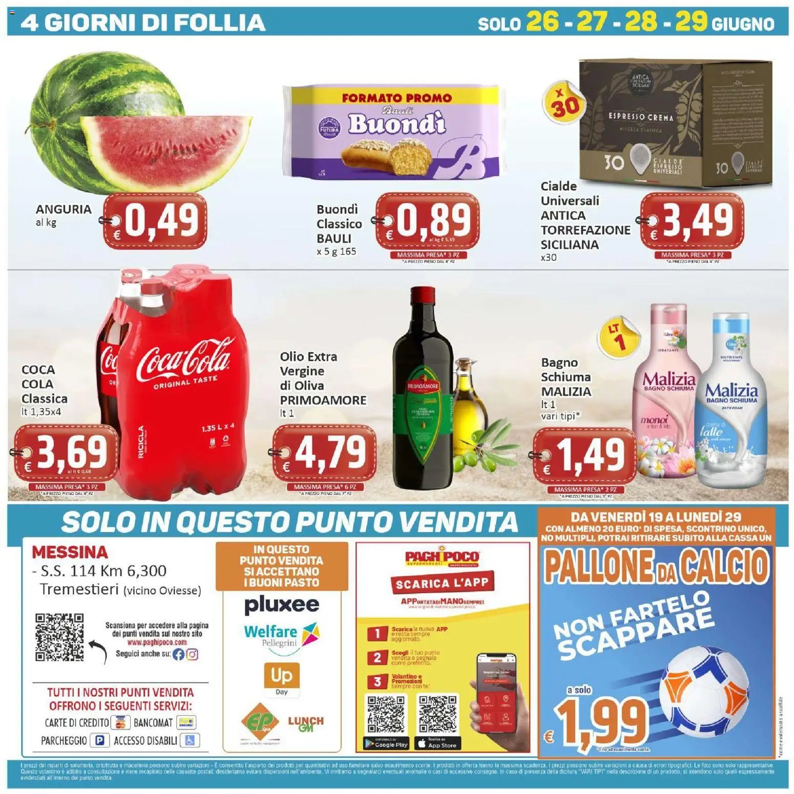 Paghi Poco volantino