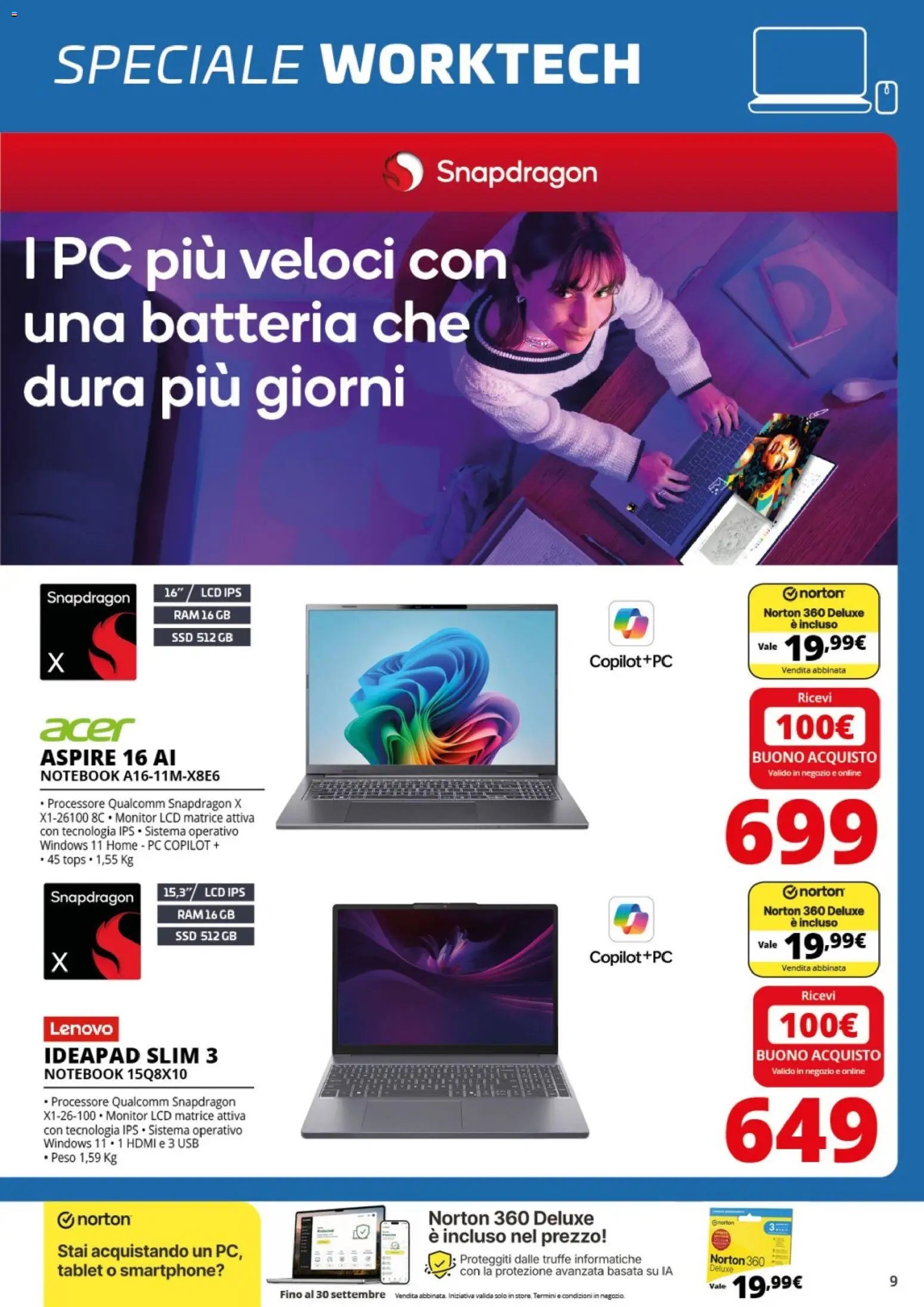 Comet volantino Worktech