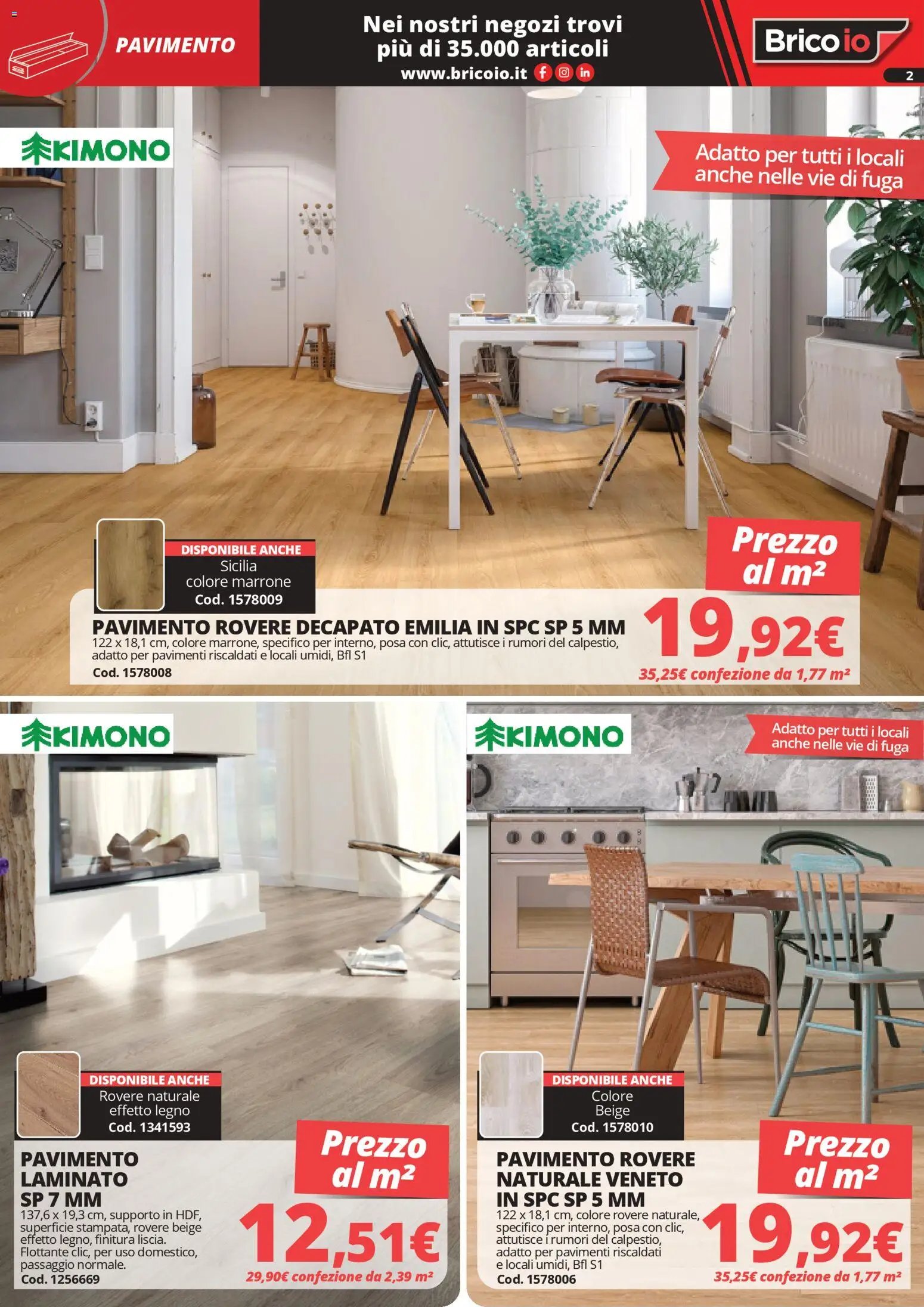 Brico io volantino Porte e Pavimenti (2026-04-15 - 2026-08-31)