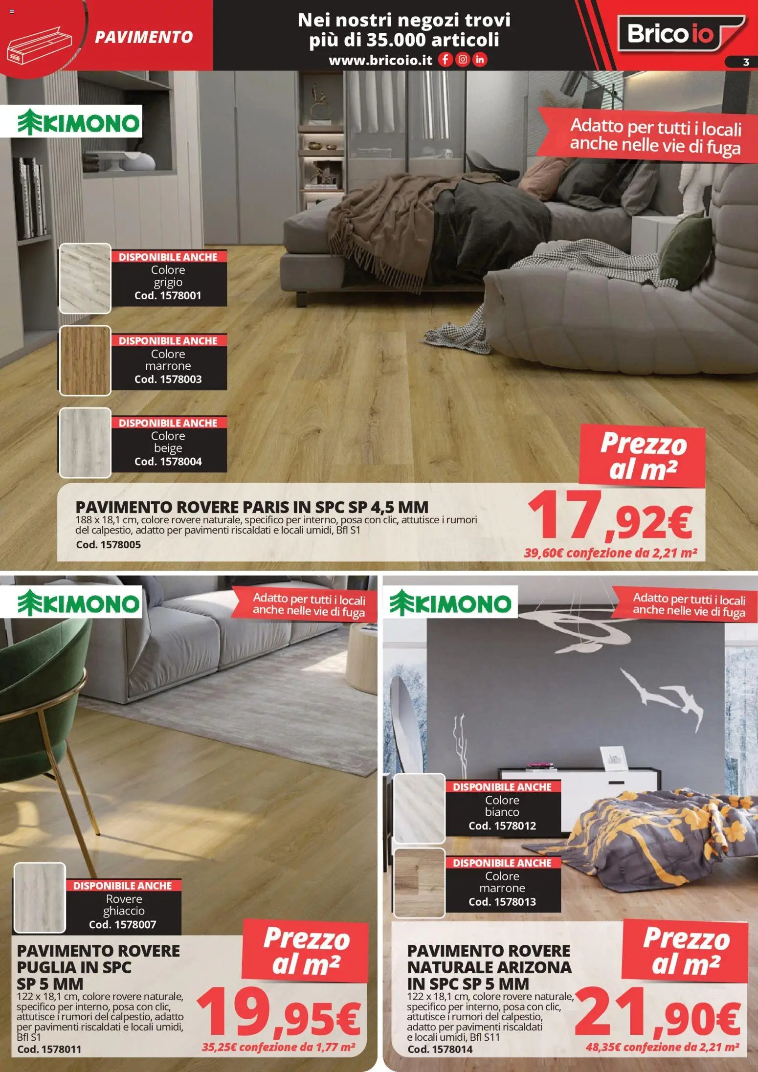 Brico io volantino Porte e Pavimenti (2026-04-15 - 2026-08-31)