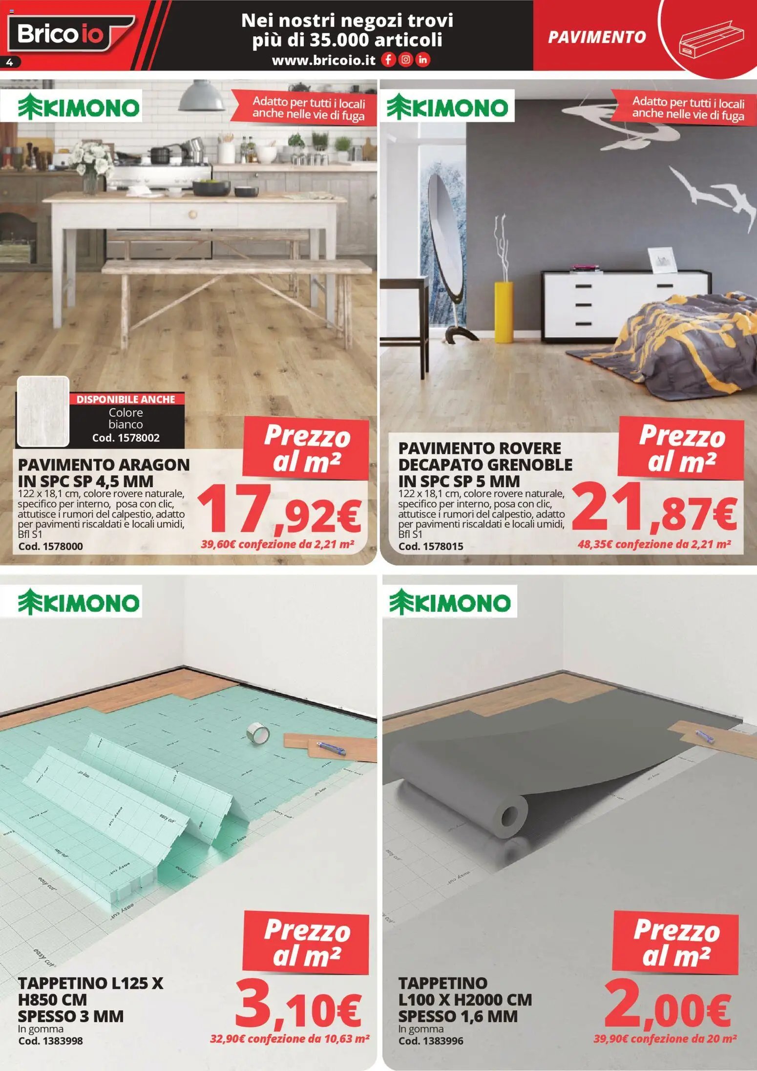 Brico io volantino Porte e Pavimenti (2026-04-15 - 2026-08-31)