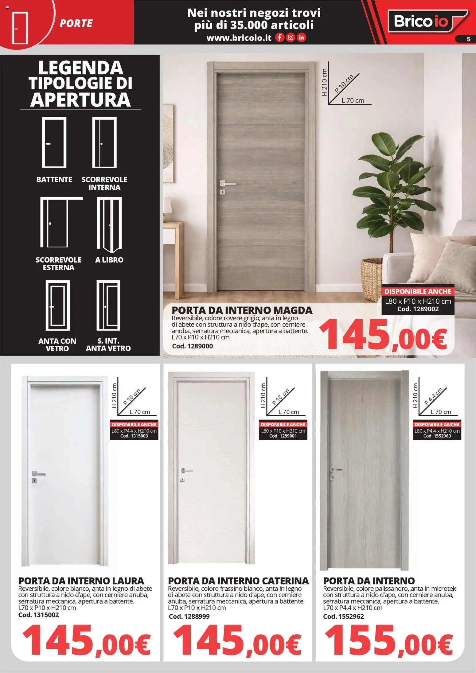 Brico io volantino Porte e Pavimenti (2026-04-15 - 2026-08-31)