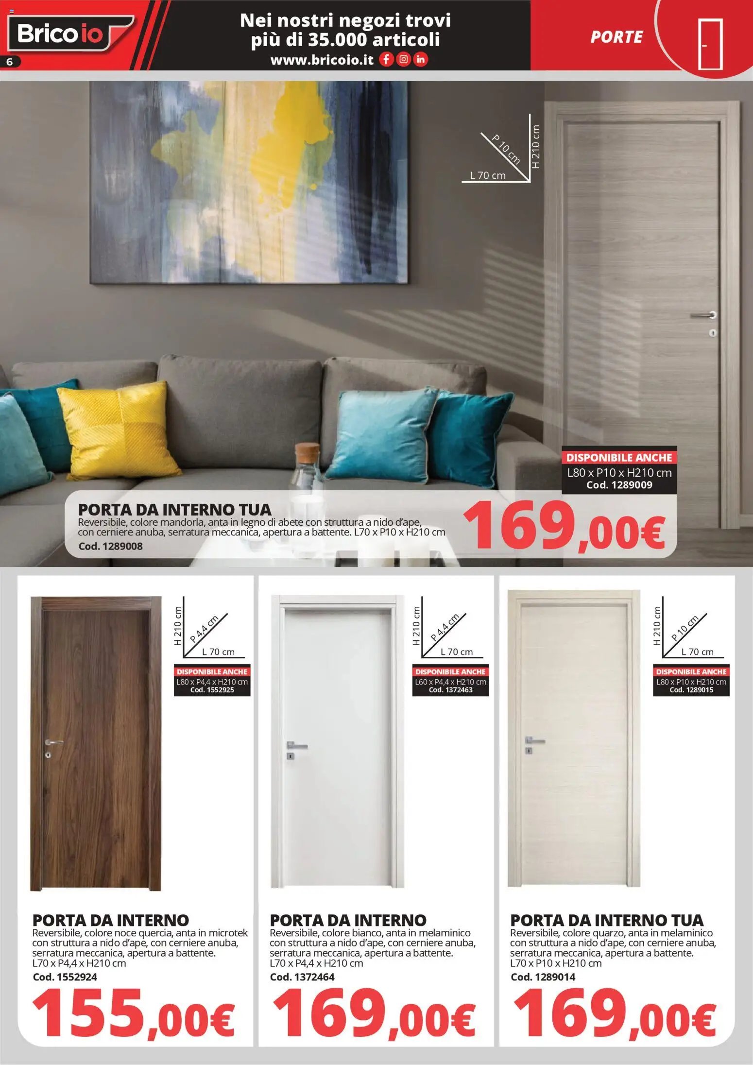 Brico io volantino Porte e Pavimenti (2026-04-15 - 2026-08-31)