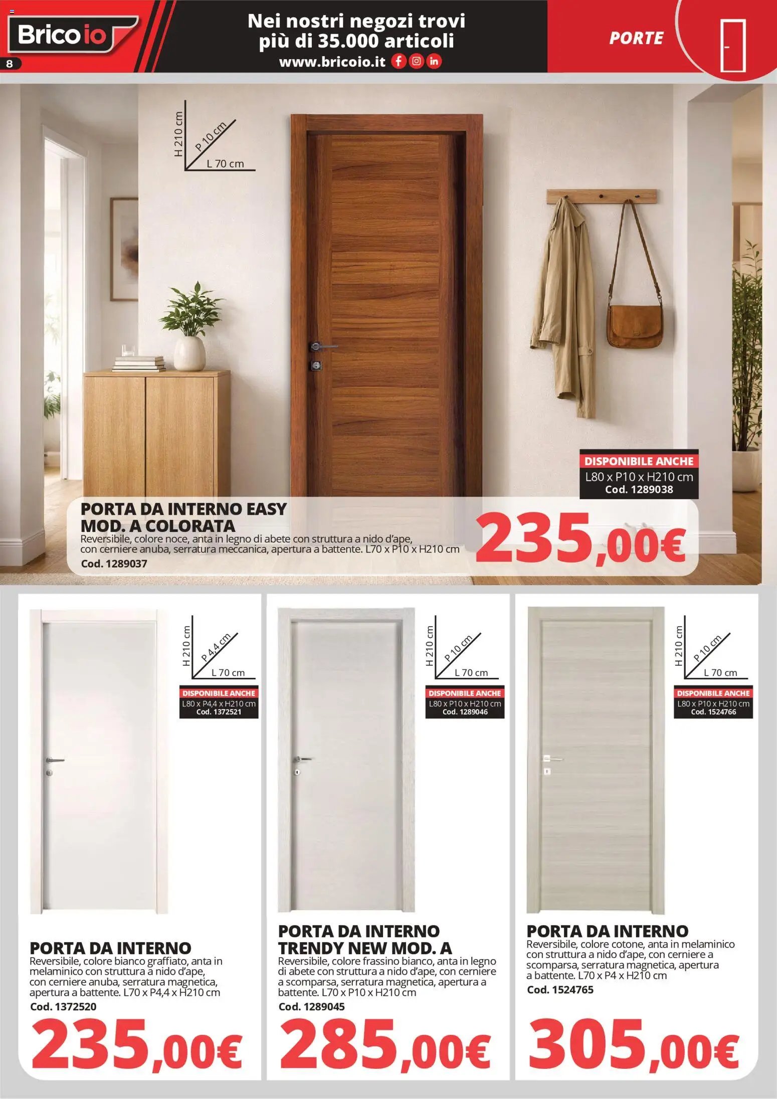Brico io volantino Porte e Pavimenti (2026-04-15 - 2026-08-31)