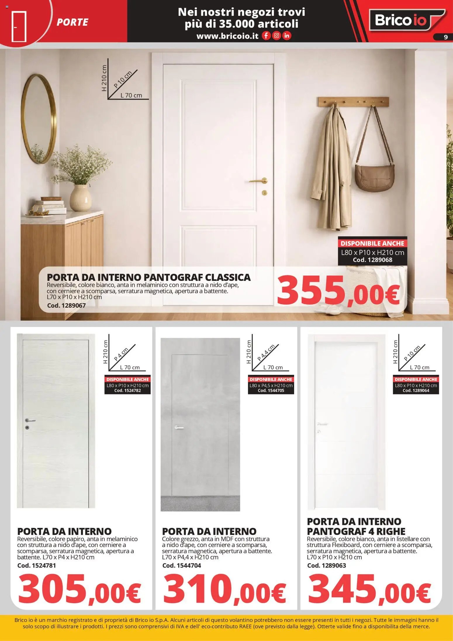 Brico io volantino Porte e Pavimenti (2026-04-15 - 2026-08-31)