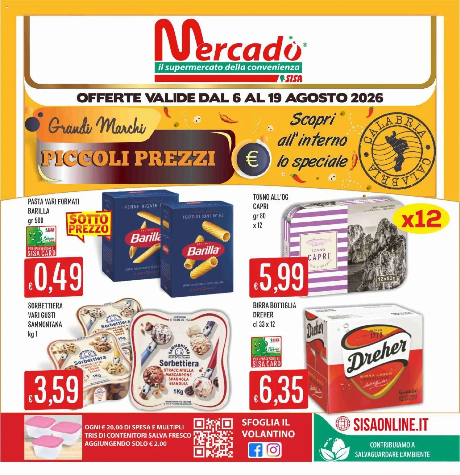 SISA volantino Mercadò