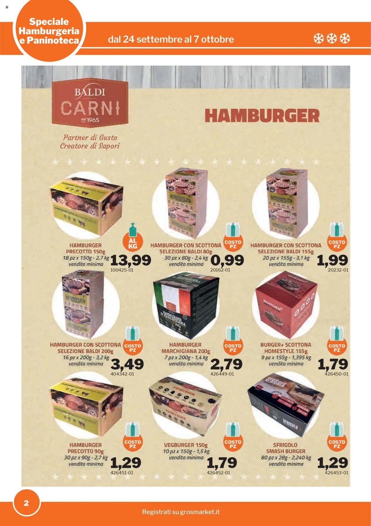Sogegross Hamburgeria e Paninoteca catalogo (2025-09-24 - 2025-10-07)