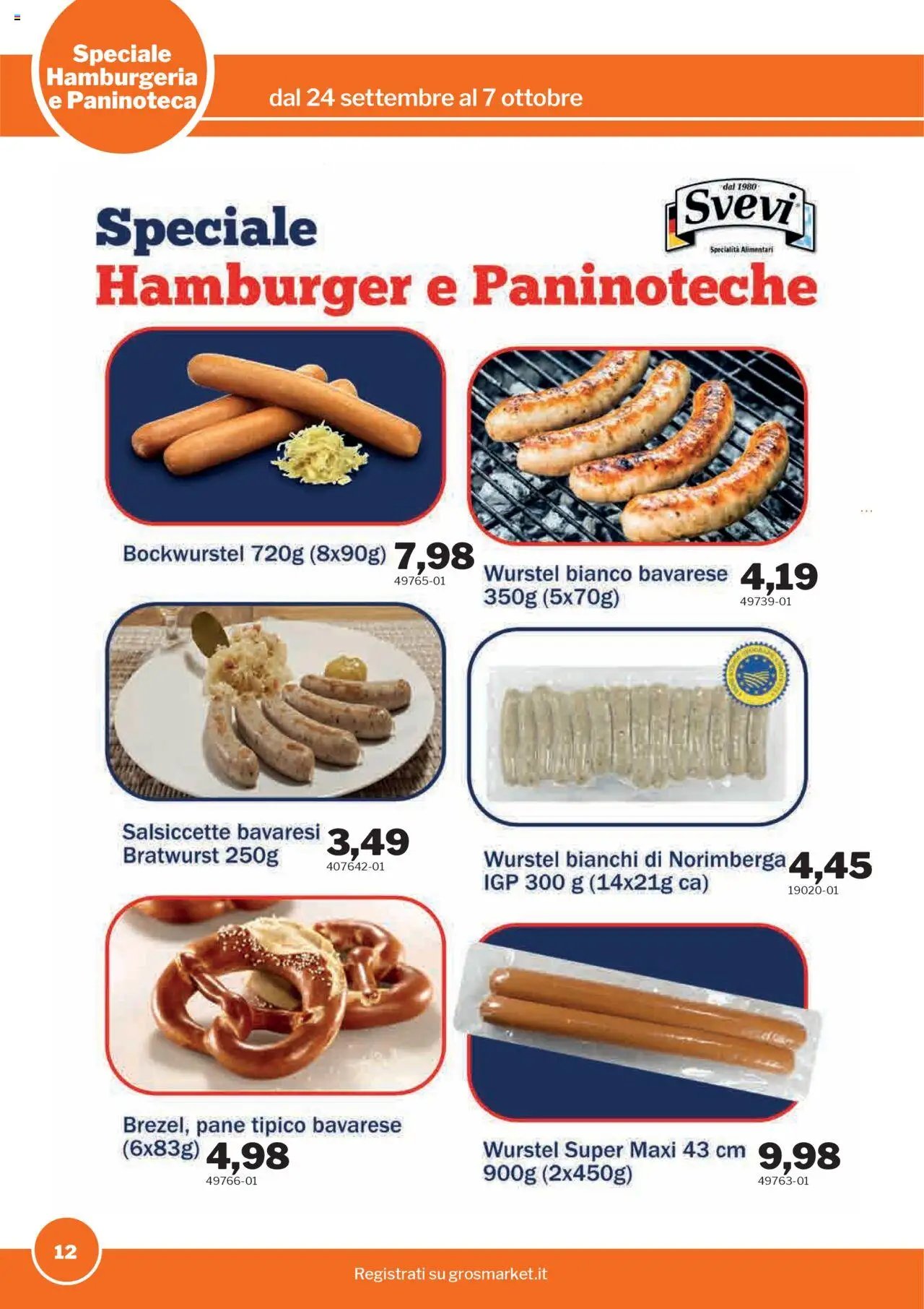 Sogegross Hamburgeria e Paninoteca catalogo (2025-09-24 - 2025-10-07)
