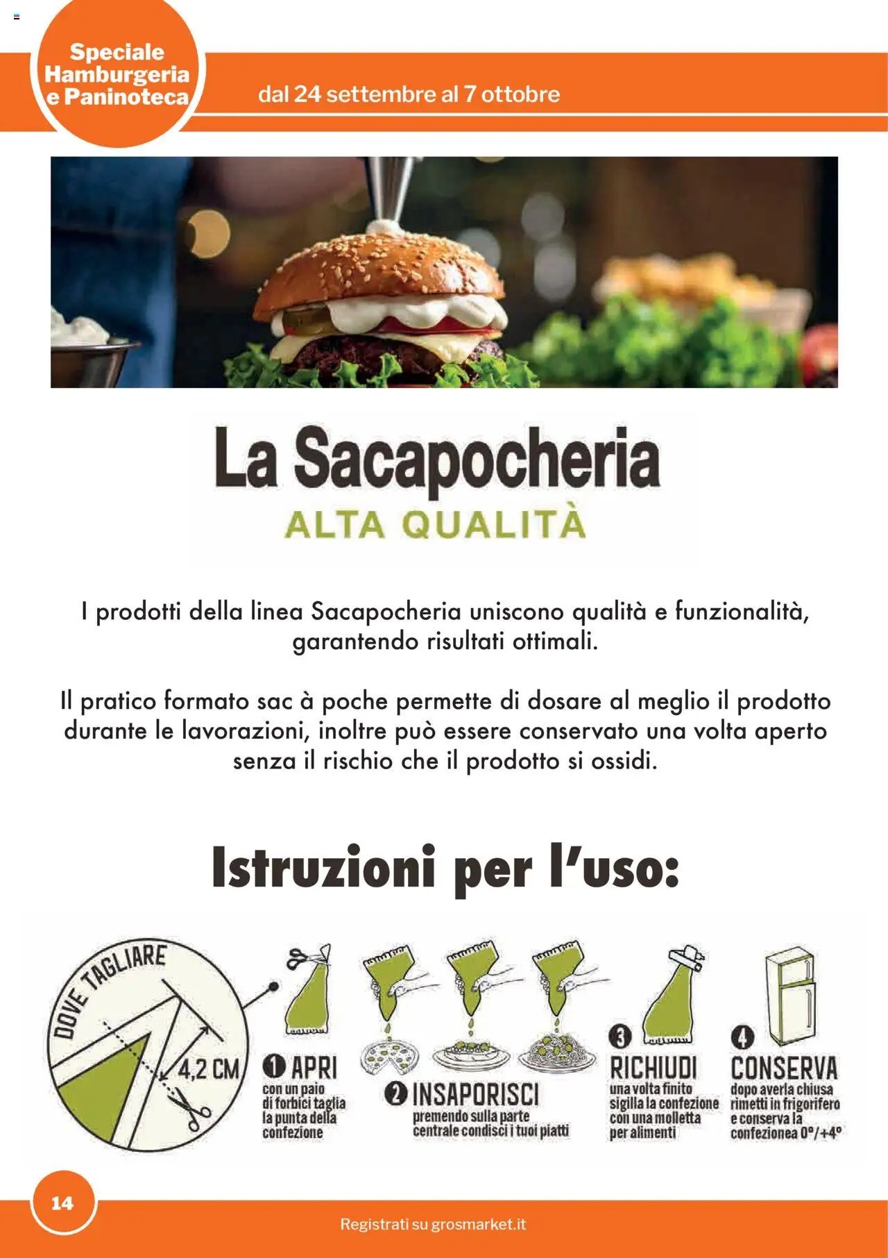 Sogegross Hamburgeria e Paninoteca catalogo (2025-09-24 - 2025-10-07)
