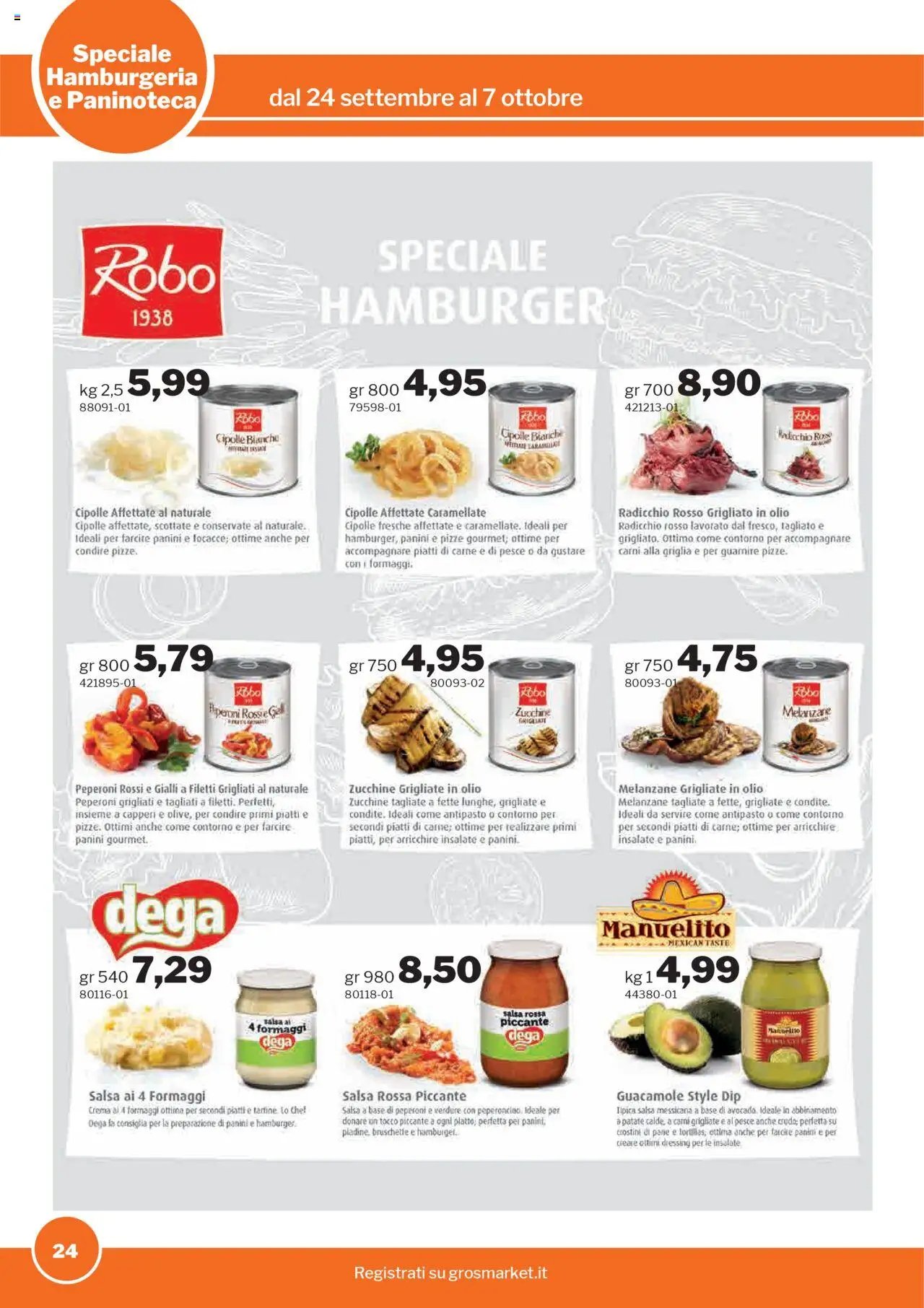 Sogegross Hamburgeria e Paninoteca catalogo (2025-09-24 - 2025-10-07)