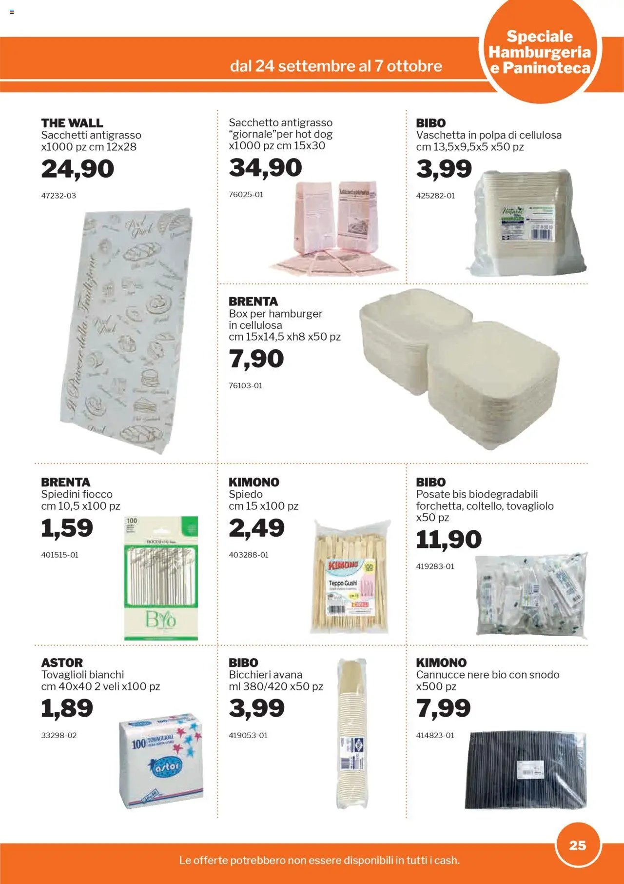 Sogegross Hamburgeria e Paninoteca catalogo (2025-09-24 - 2025-10-07)