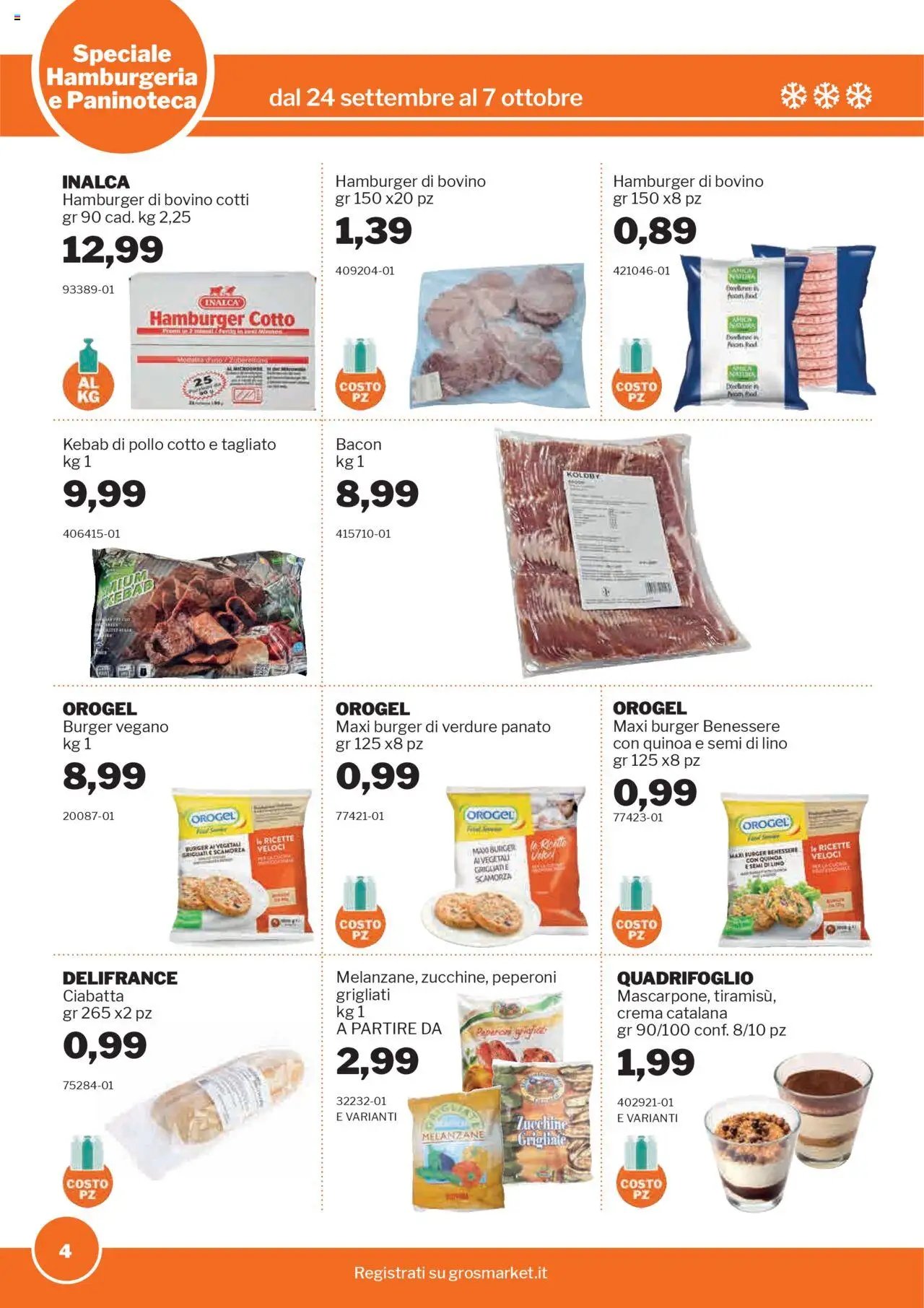 Sogegross Hamburgeria e Paninoteca catalogo (2025-09-24 - 2025-10-07)