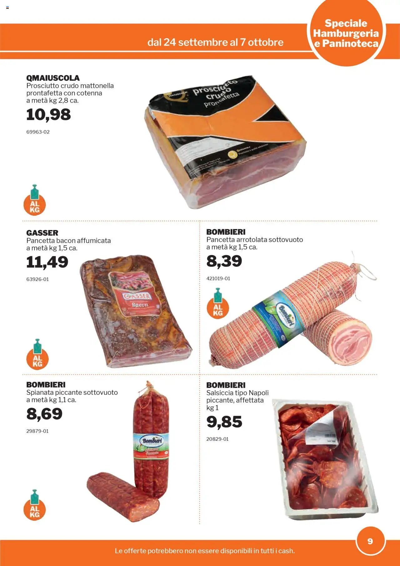 Sogegross Hamburgeria e Paninoteca catalogo (2025-09-24 - 2025-10-07)