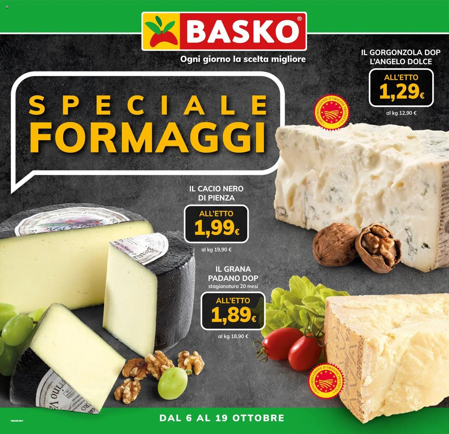 Basko volantino Speciale Formaggi