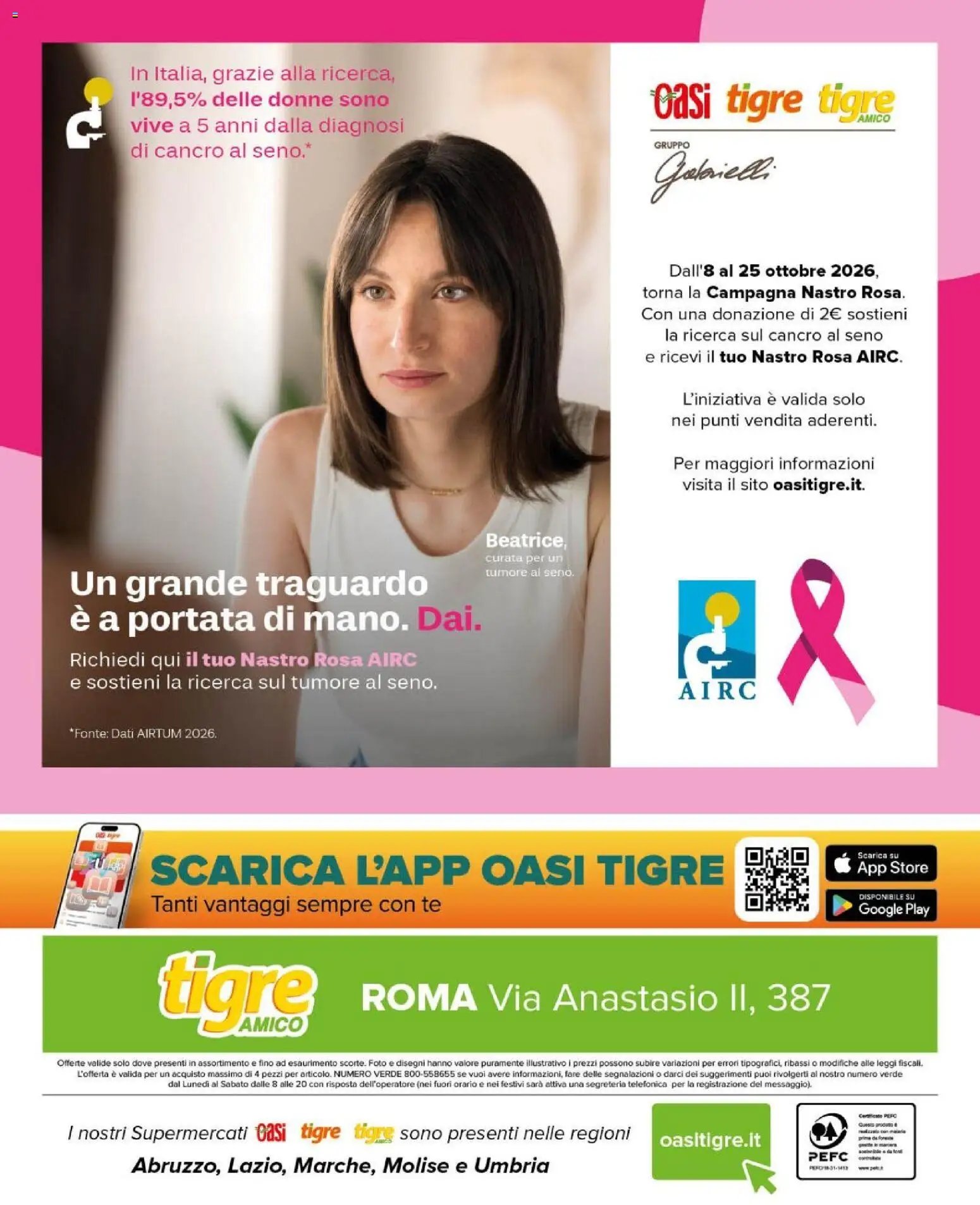Tigre volantino Amico Roma