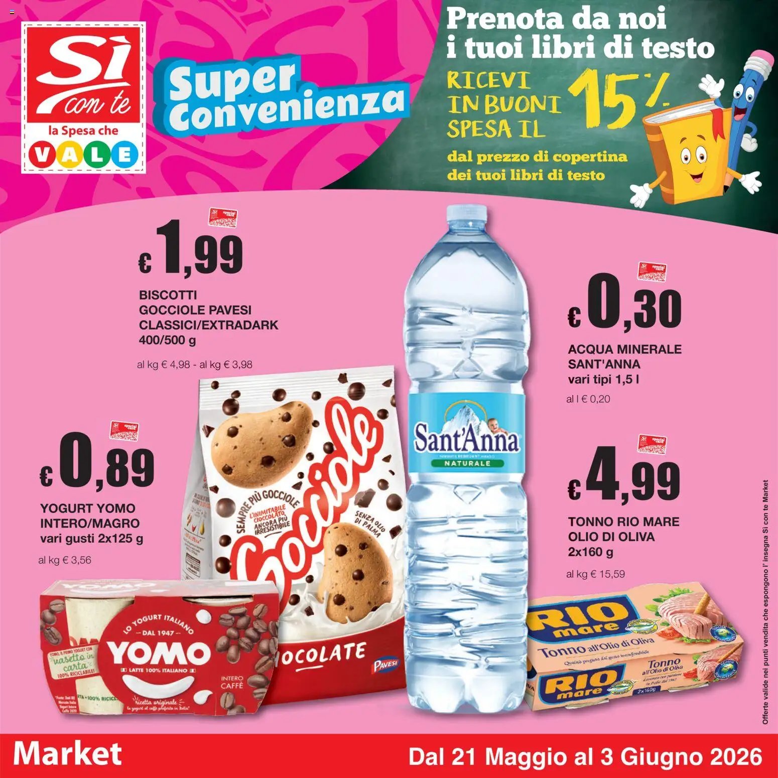 Sì con Te volantino Market