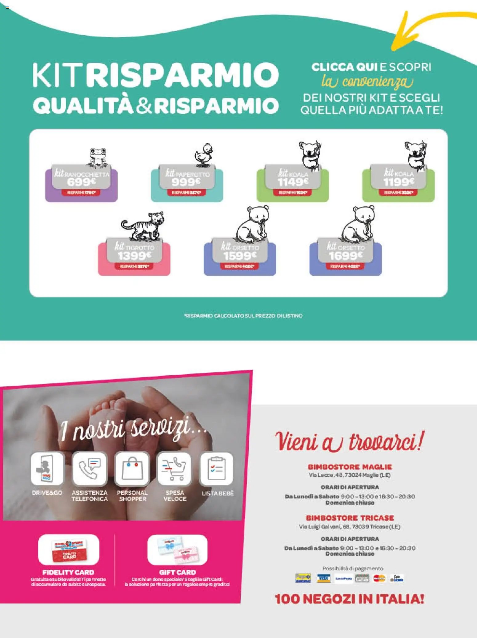 Bimbo store volantino Maglie e Tricase