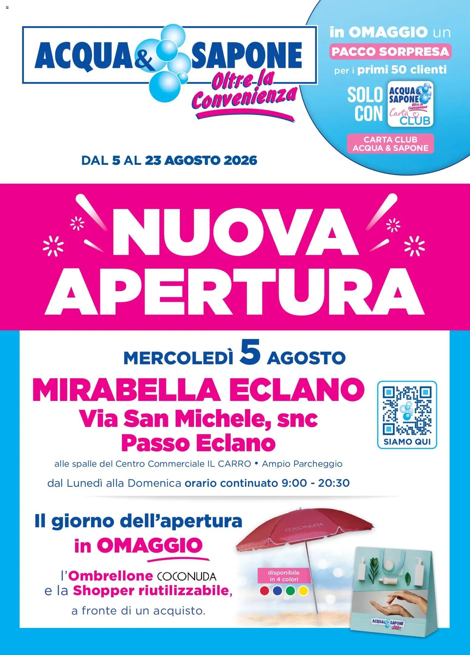 Acqua e Sapone volantino Mirabella Eclano