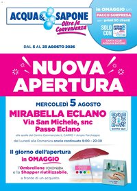 Acqua e Sapone volantino Mirabella Eclano