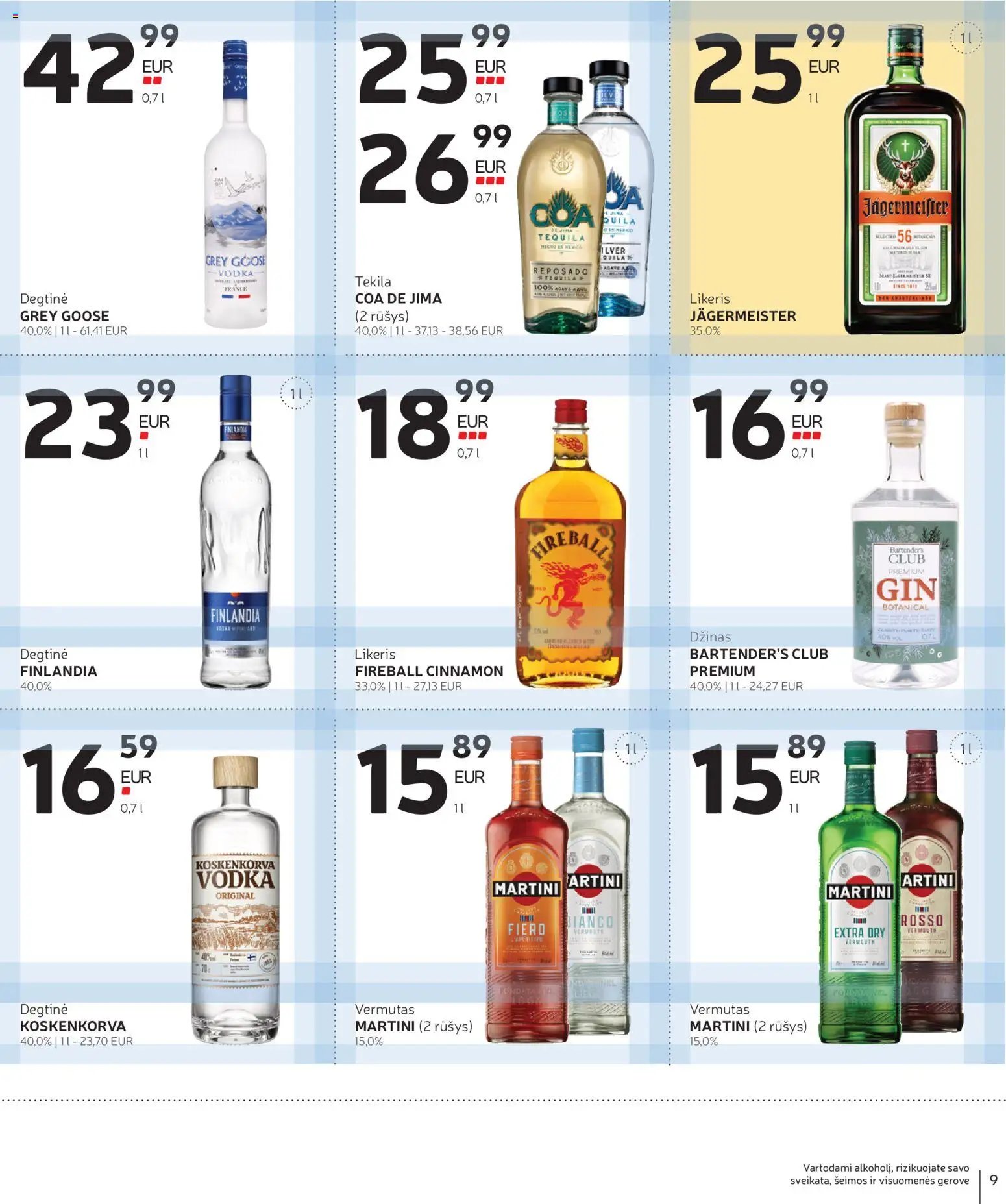 Rimi leidinys - Alkoholinių gėrimų