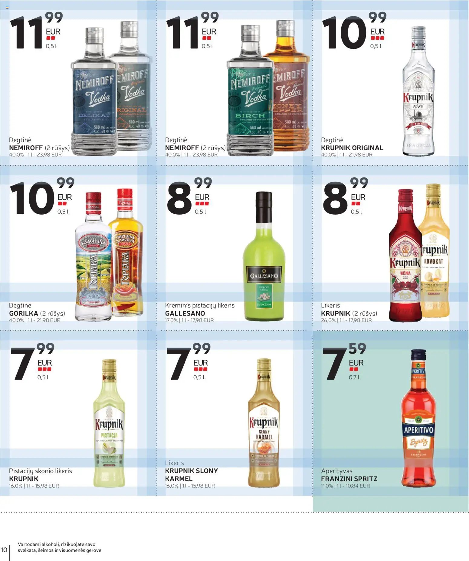 Rimi leidinys - Alkoholinių gėrimų