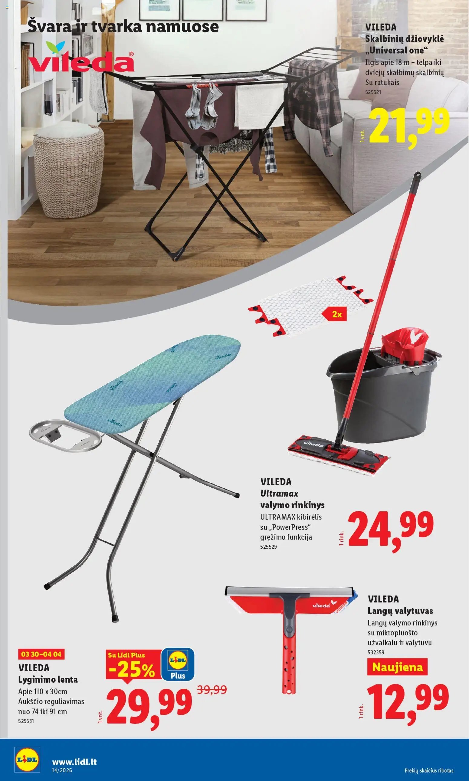 LIDL leidinys - Ne maisto prekių pasiūlymai