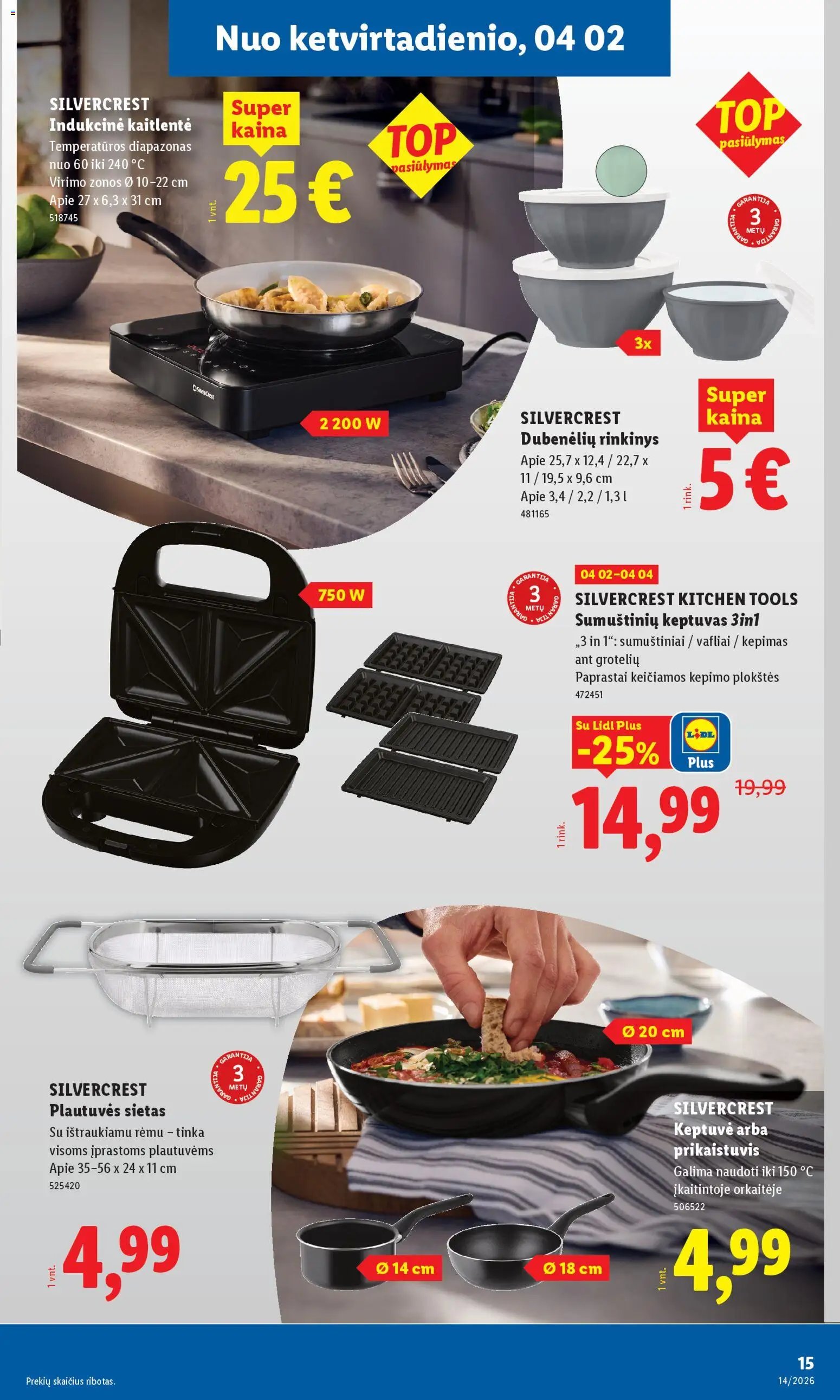 LIDL leidinys - Ne maisto prekių pasiūlymai