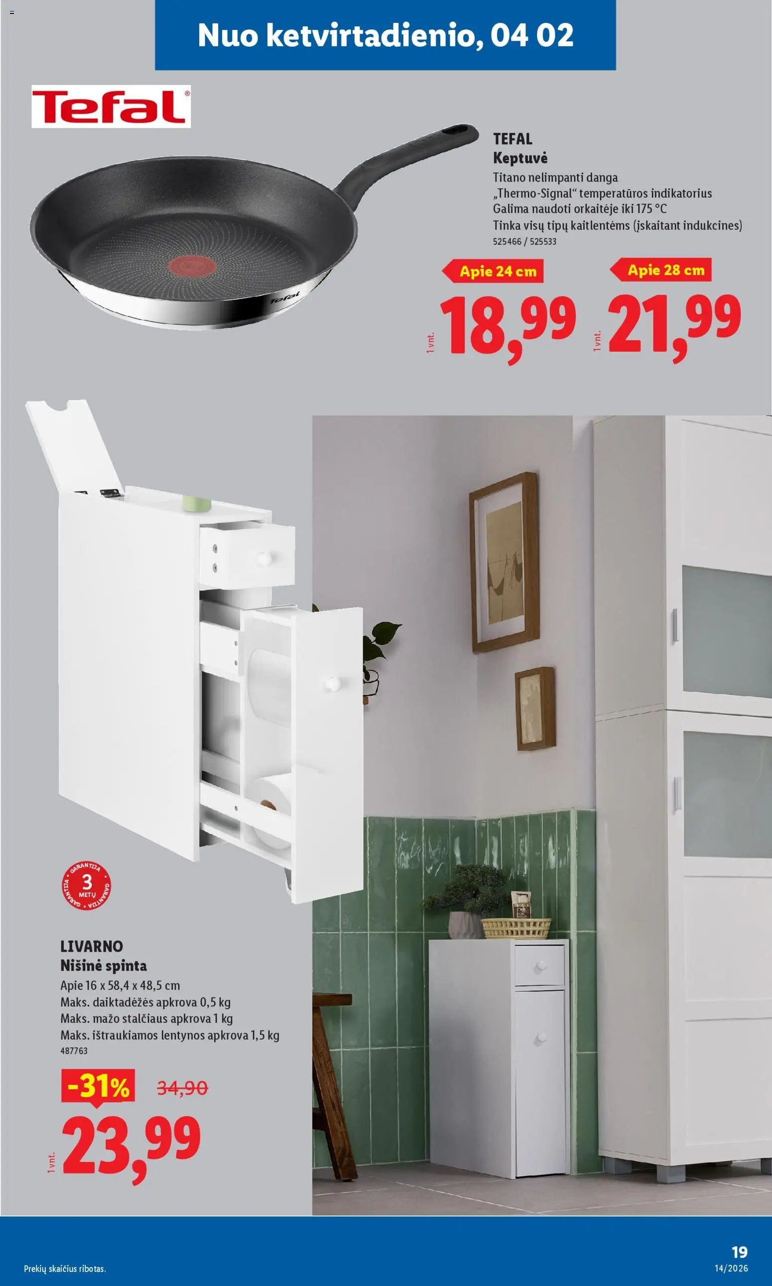 LIDL leidinys - Ne maisto prekių pasiūlymai