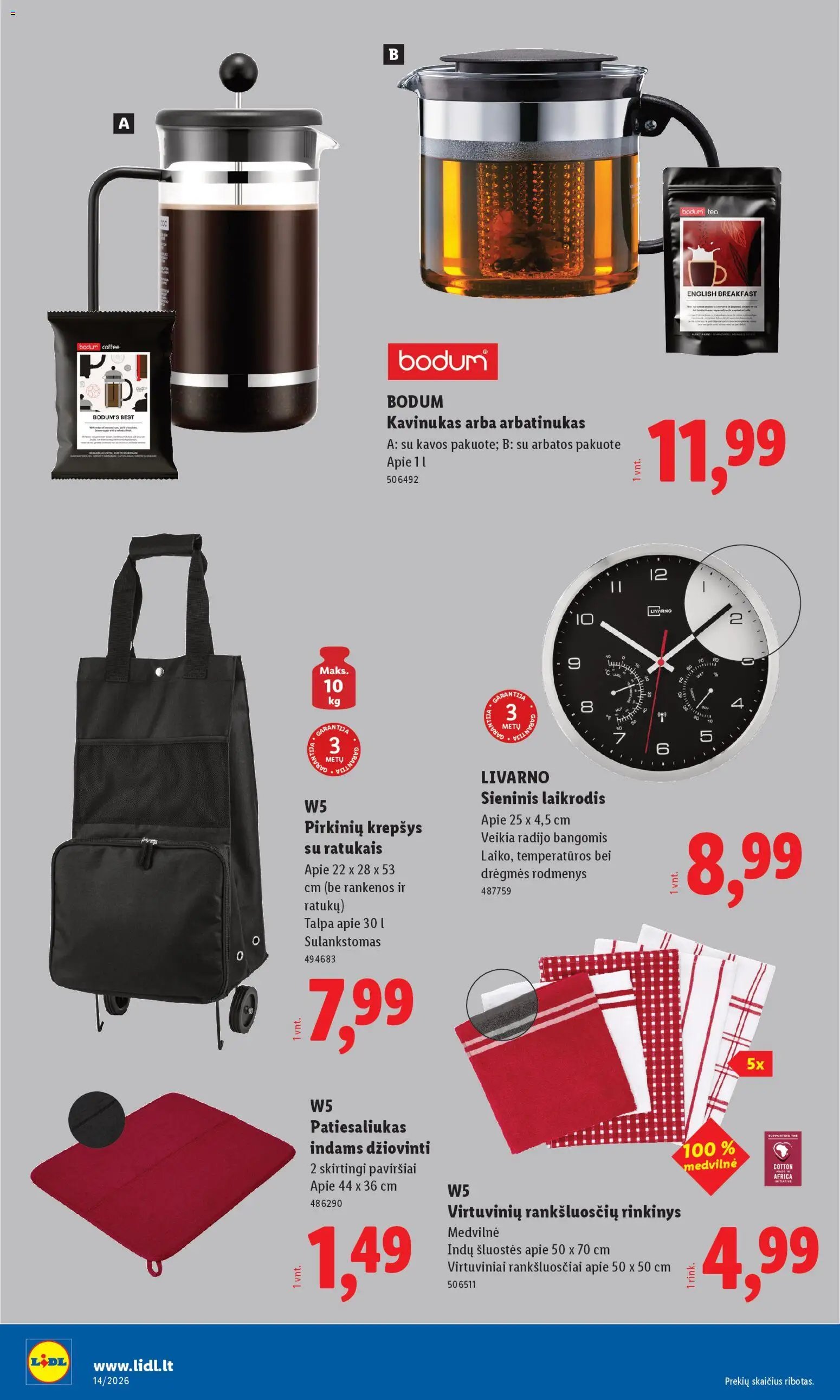 LIDL leidinys - Ne maisto prekių pasiūlymai