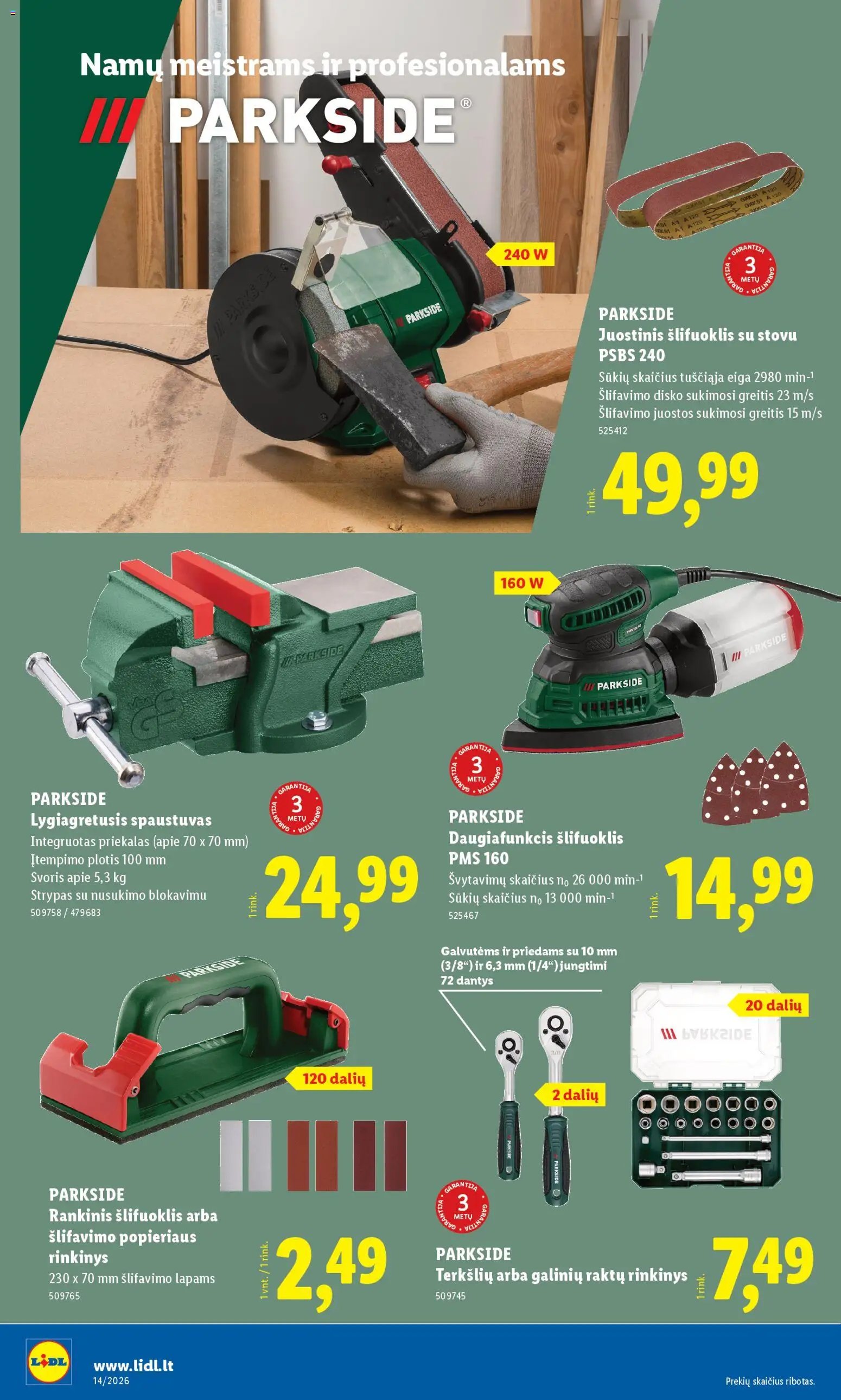 LIDL leidinys - Ne maisto prekių pasiūlymai