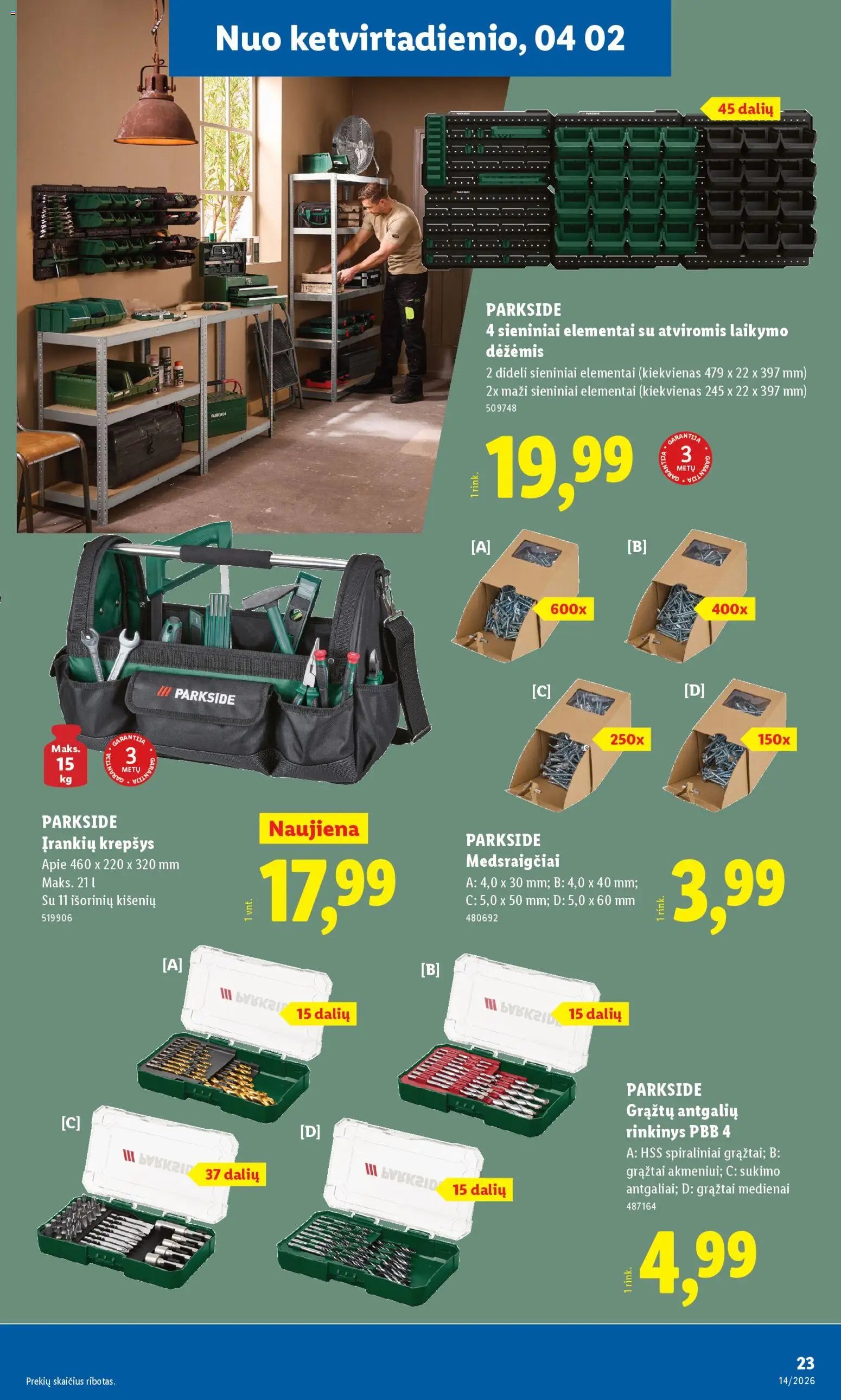 LIDL leidinys - Ne maisto prekių pasiūlymai