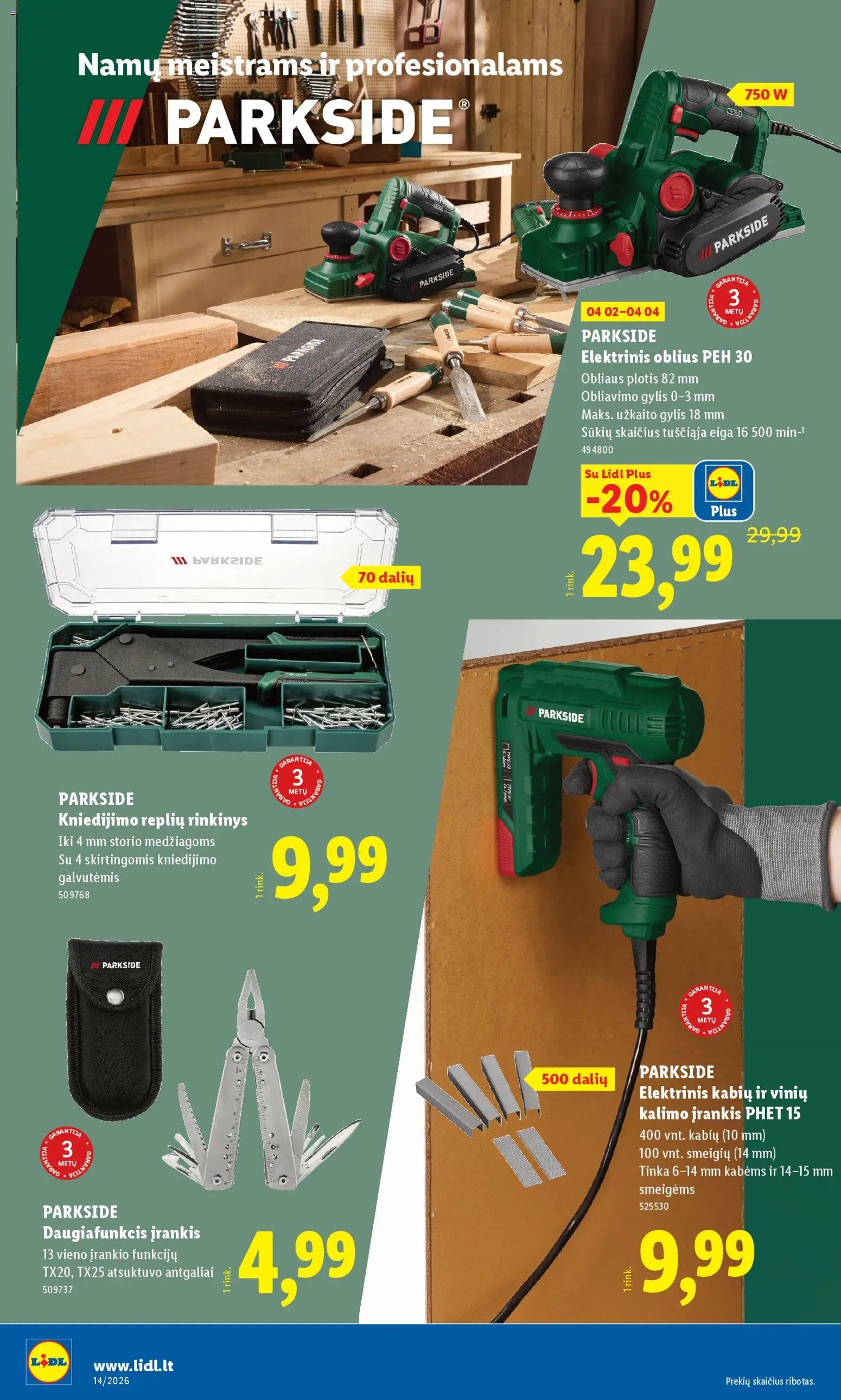 LIDL leidinys - Ne maisto prekių pasiūlymai