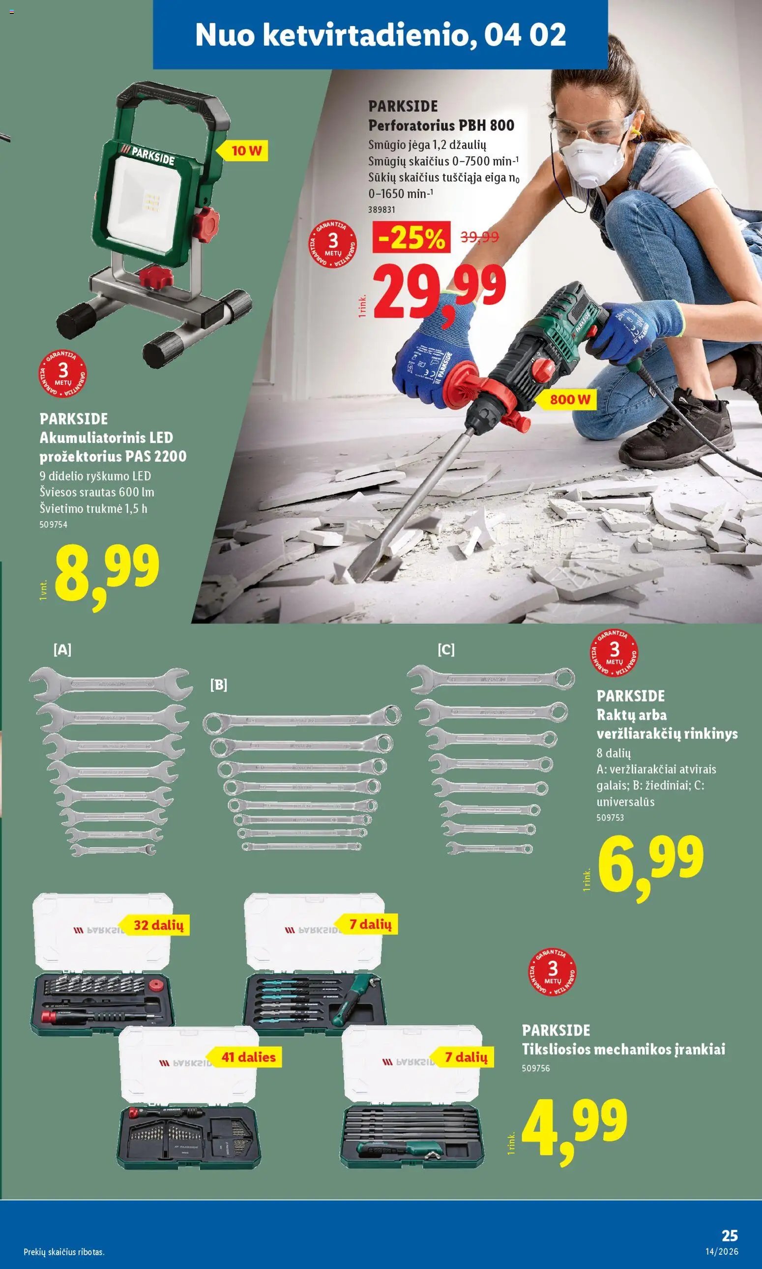 LIDL leidinys - Ne maisto prekių pasiūlymai