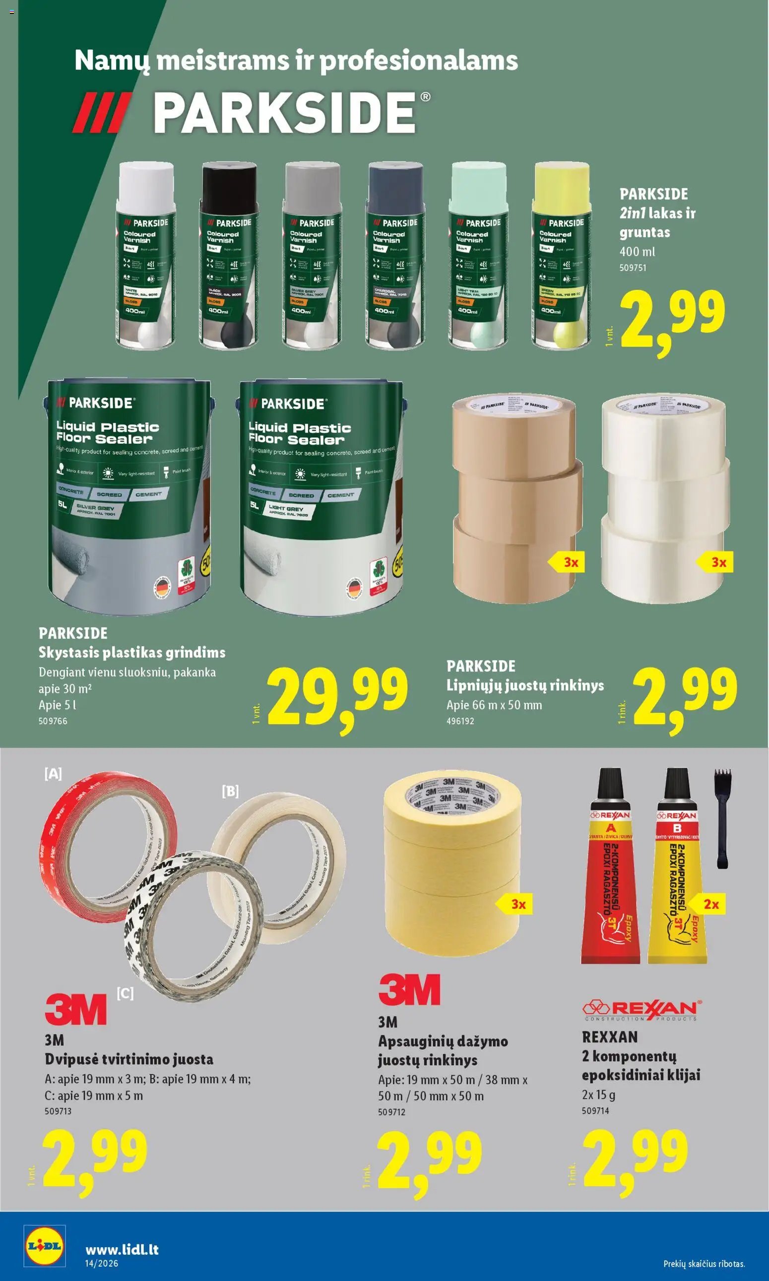 LIDL leidinys - Ne maisto prekių pasiūlymai