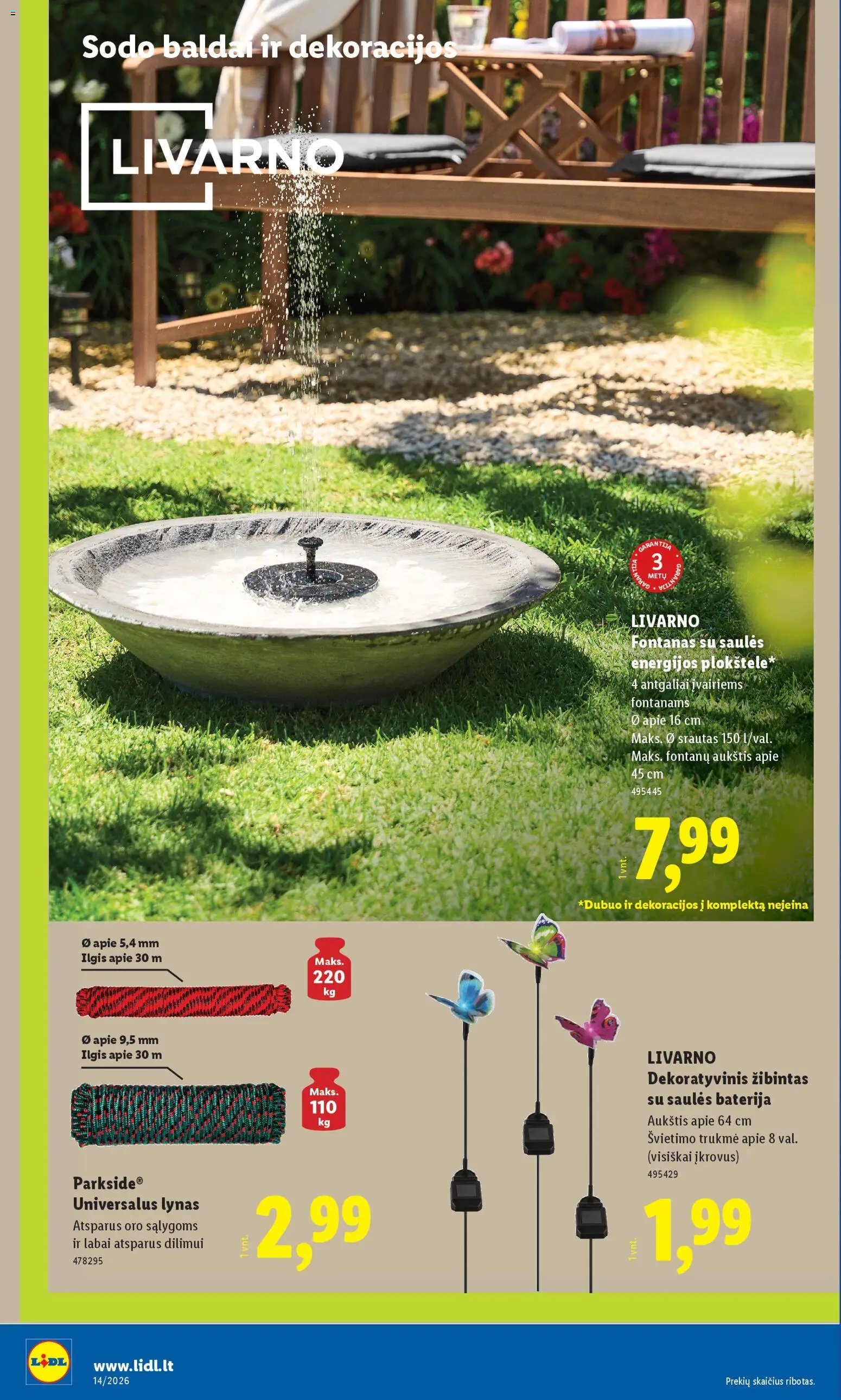 LIDL leidinys - Ne maisto prekių pasiūlymai