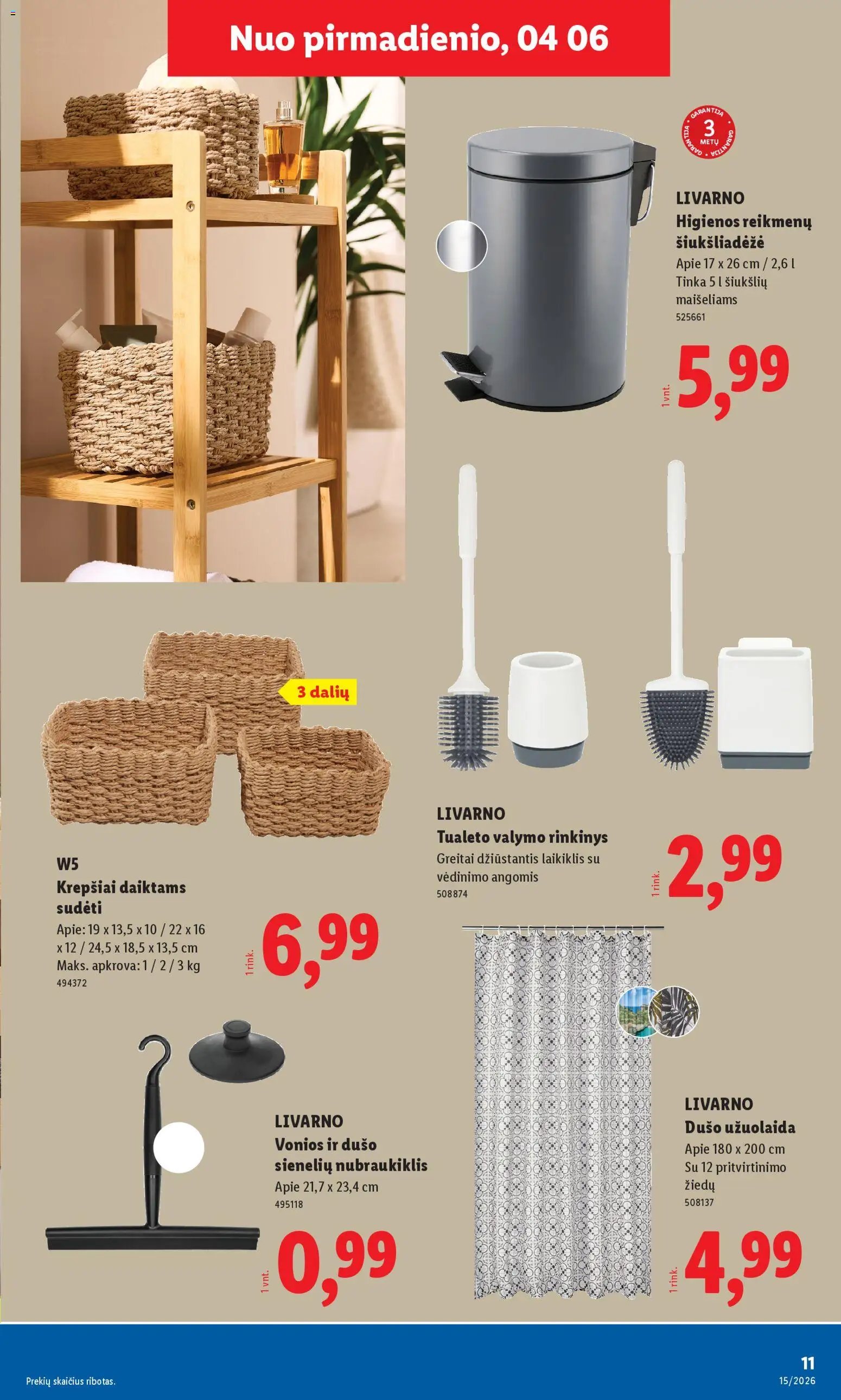 LIDL leidinys - Ne maisto prekių pasiūlymai