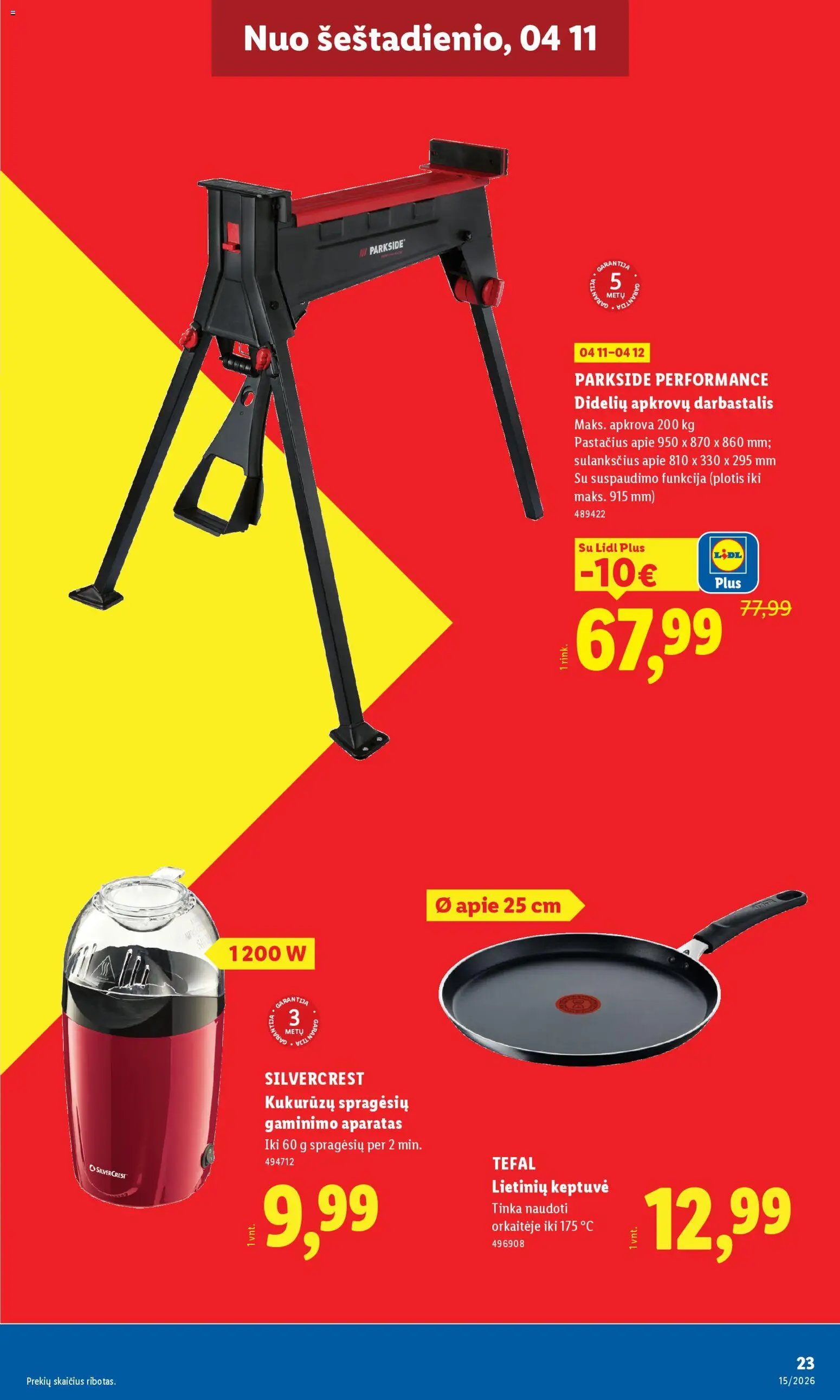 LIDL leidinys - Ne maisto prekių pasiūlymai