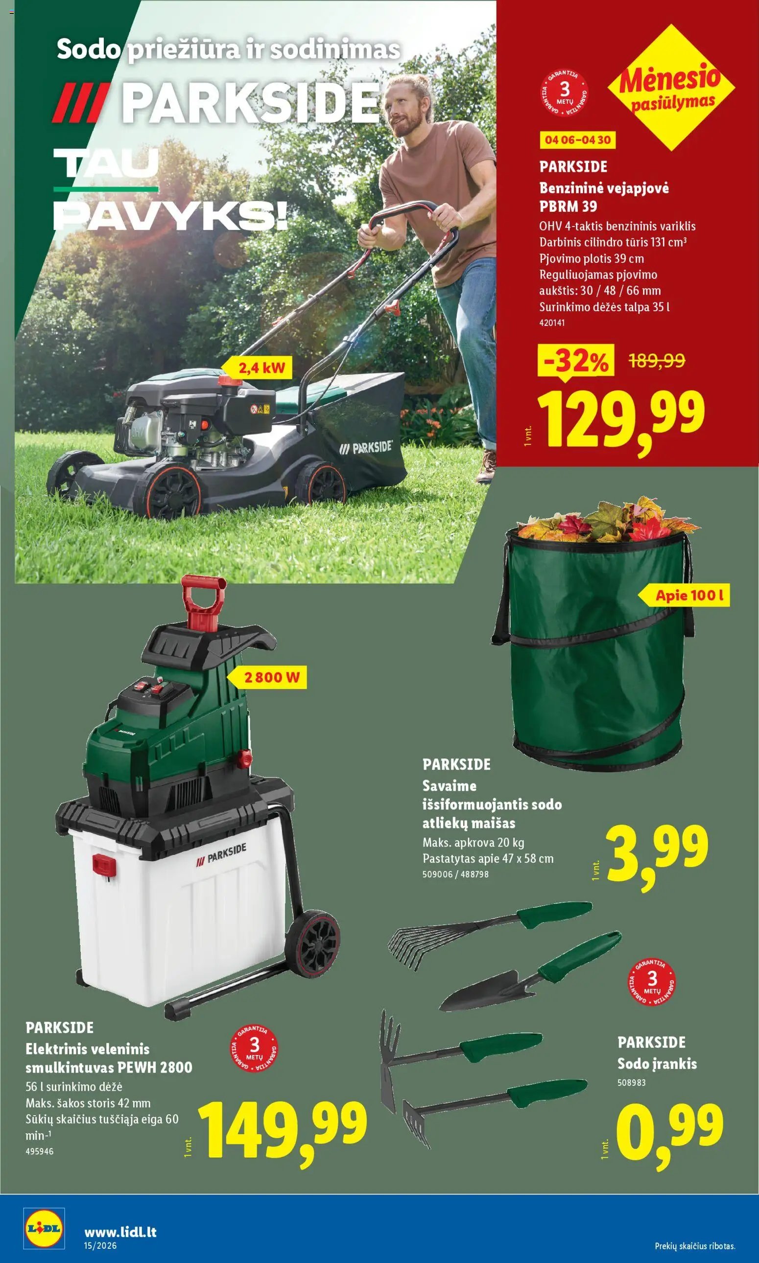 LIDL leidinys - Ne maisto prekių pasiūlymai