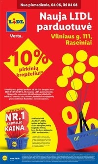 LIDL leidinys - Nauja parduotuvė Raseiniuose