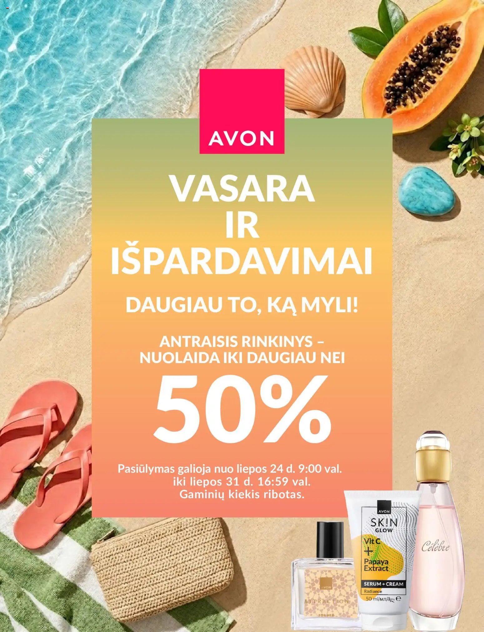 AVON leidinys - Vasara ir išpardavimai